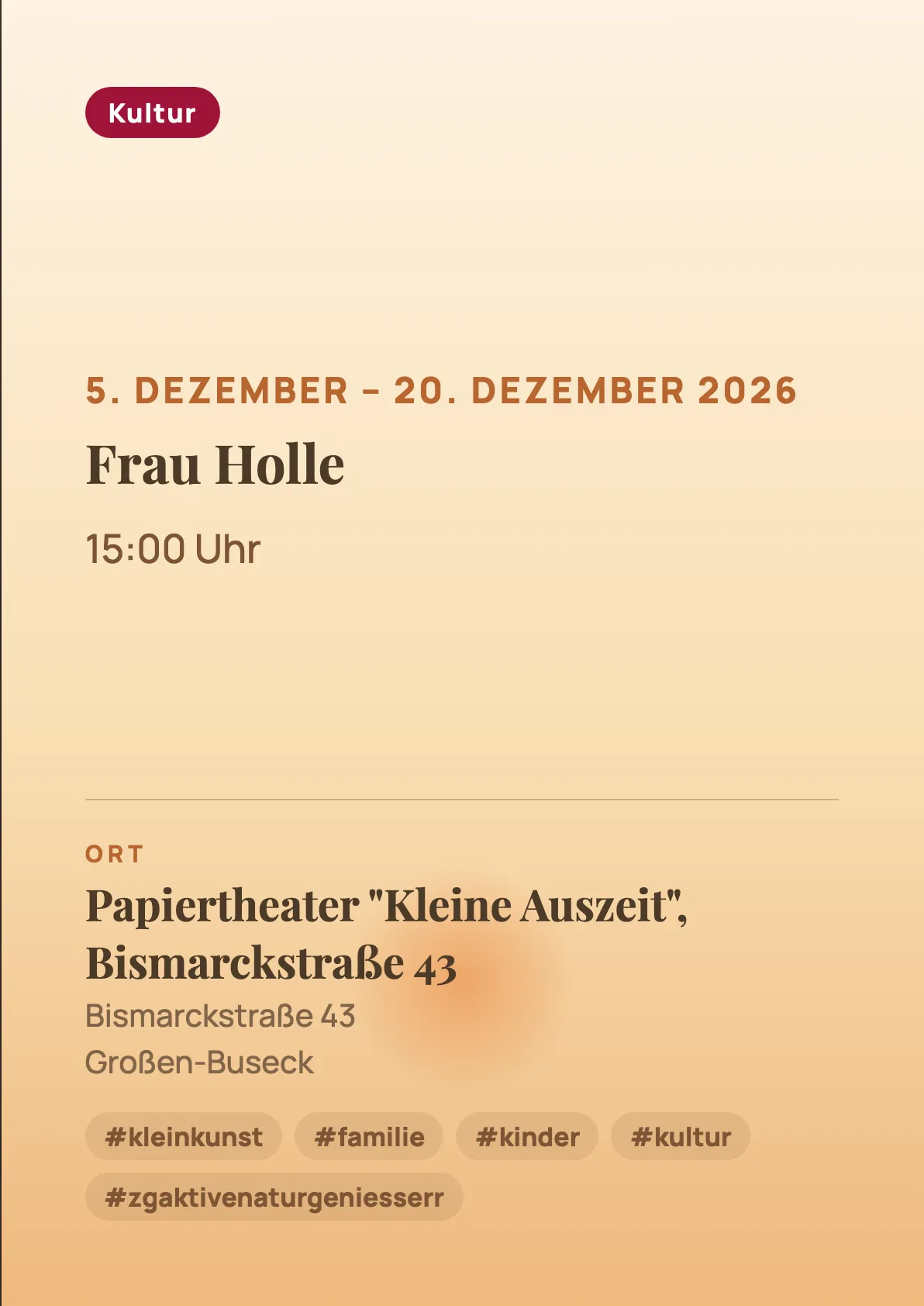 Veranstaltungsflyer