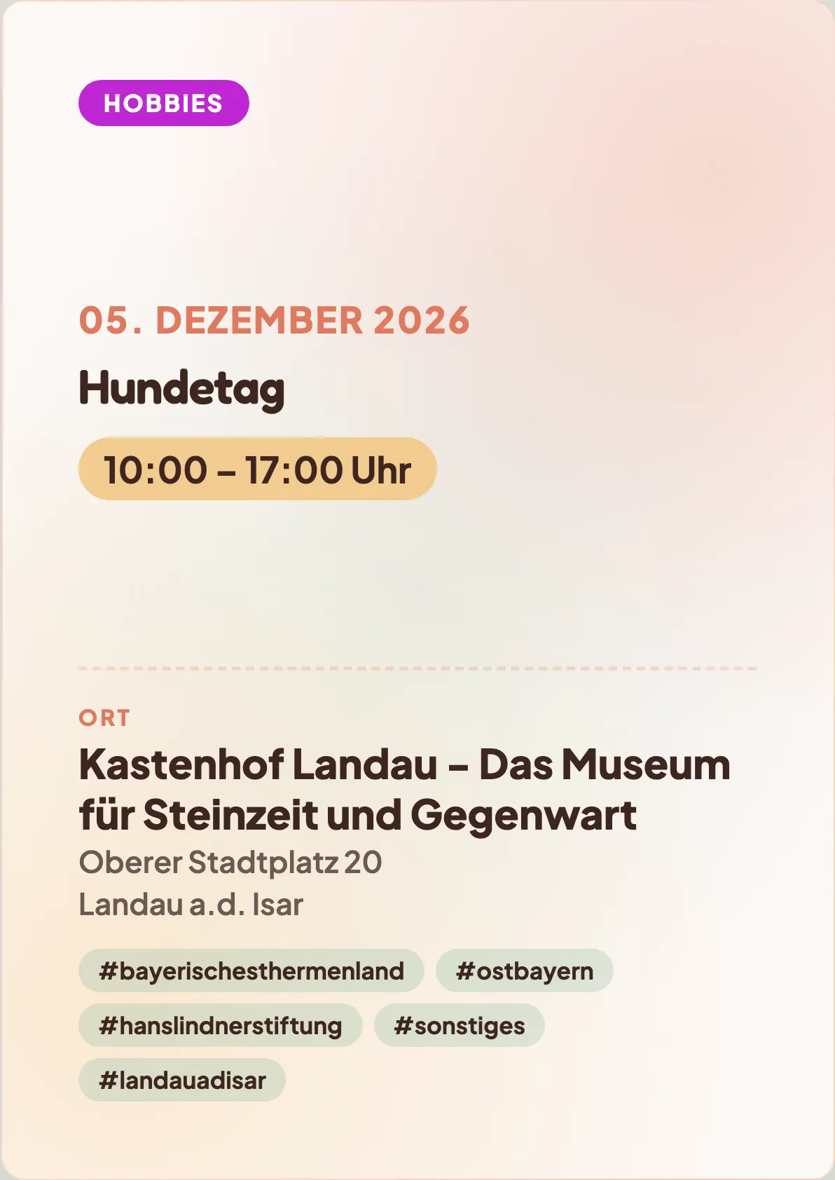 Veranstaltungsflyer