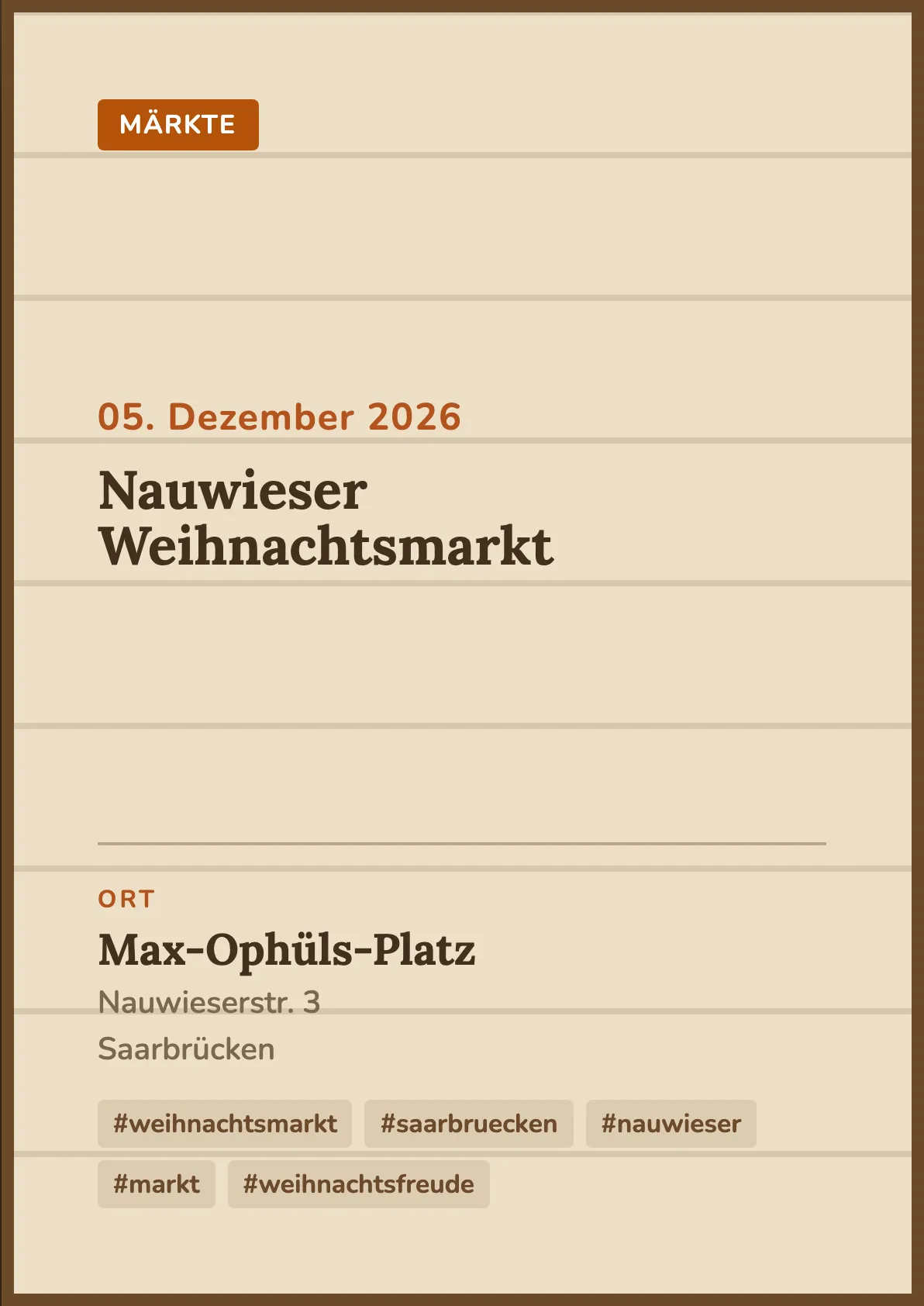 Veranstaltungsflyer