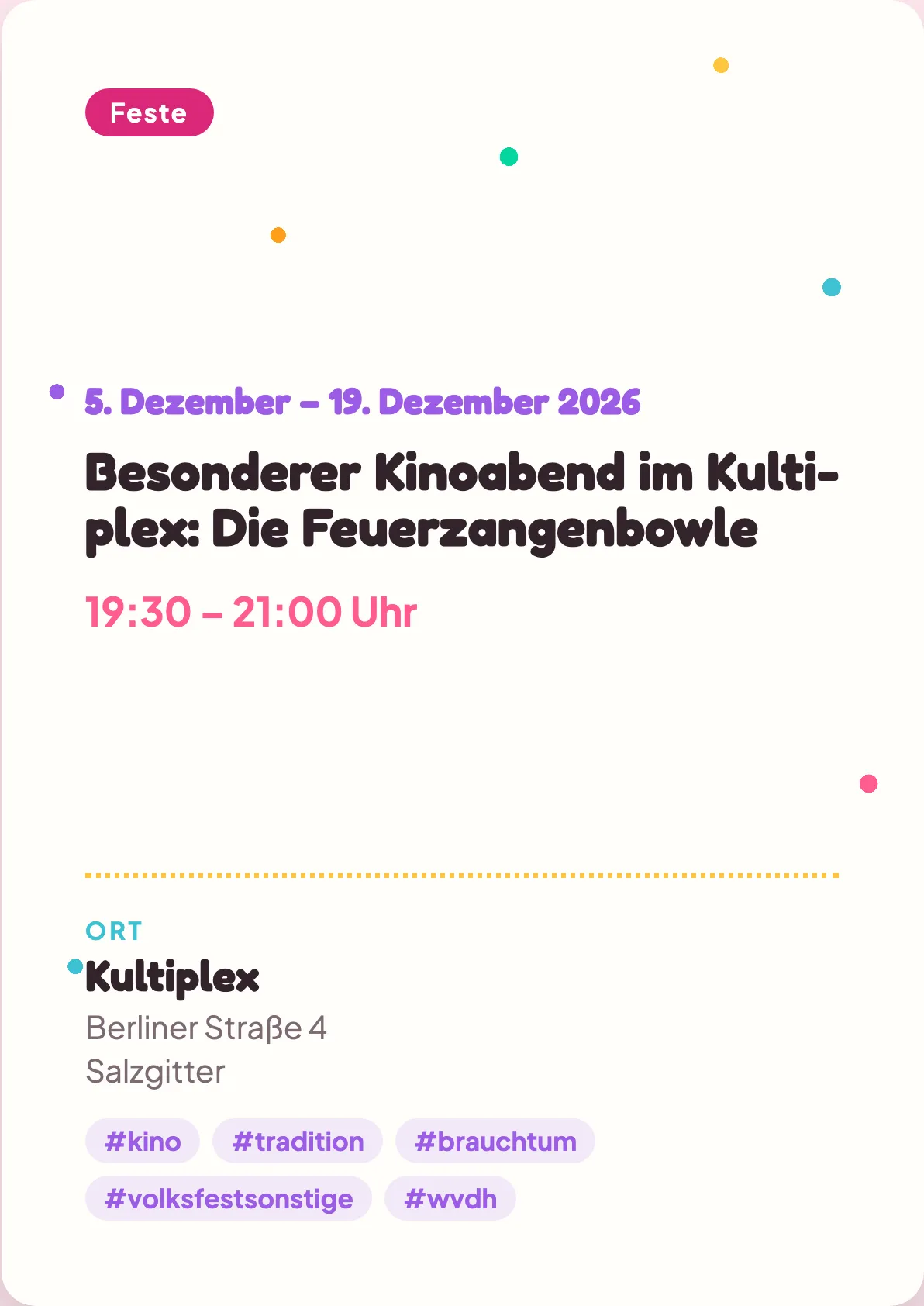 Veranstaltungsflyer