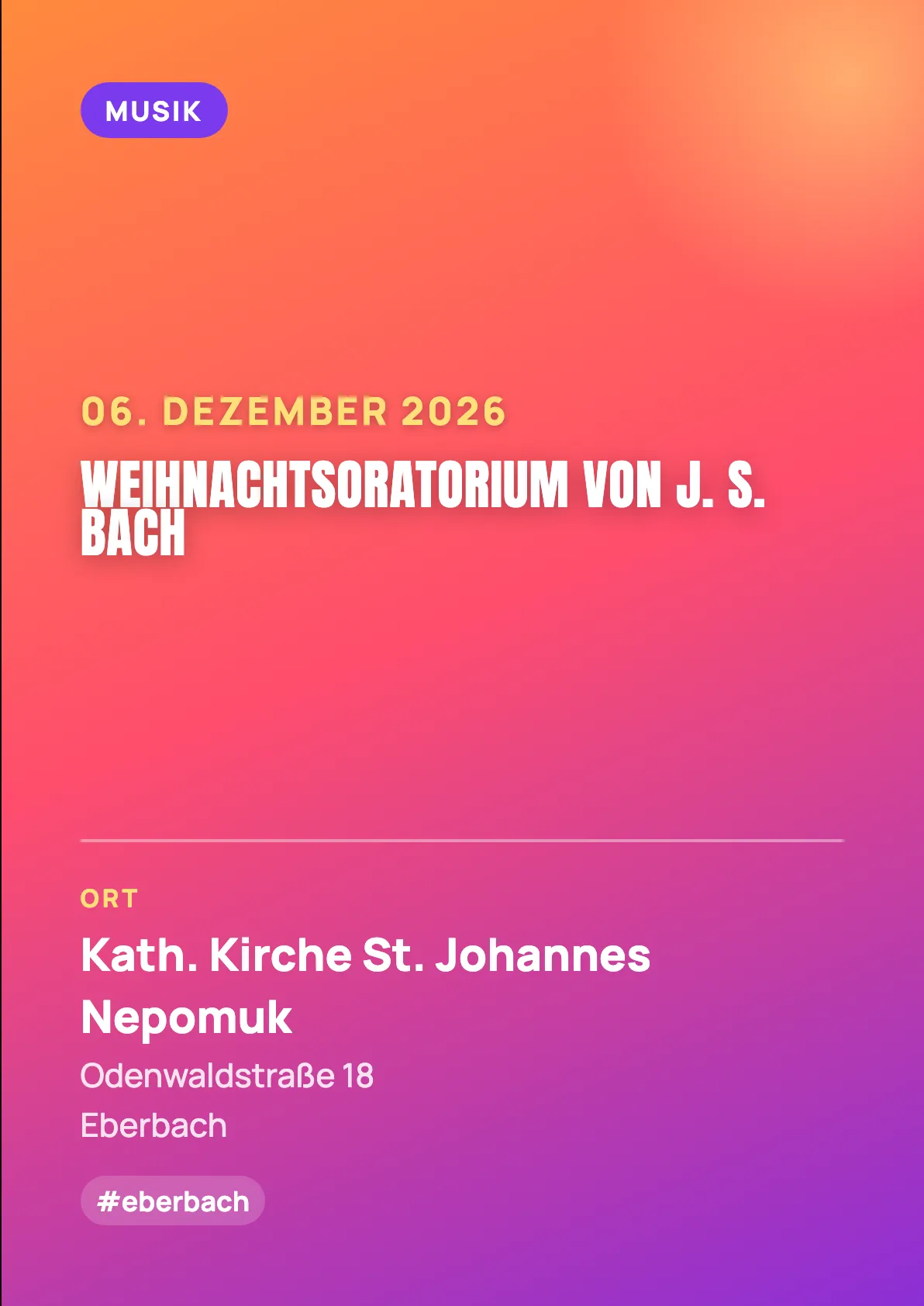 Veranstaltungsflyer