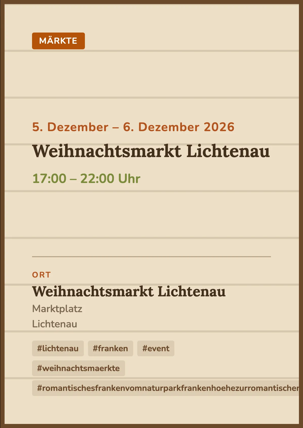 Veranstaltungsflyer