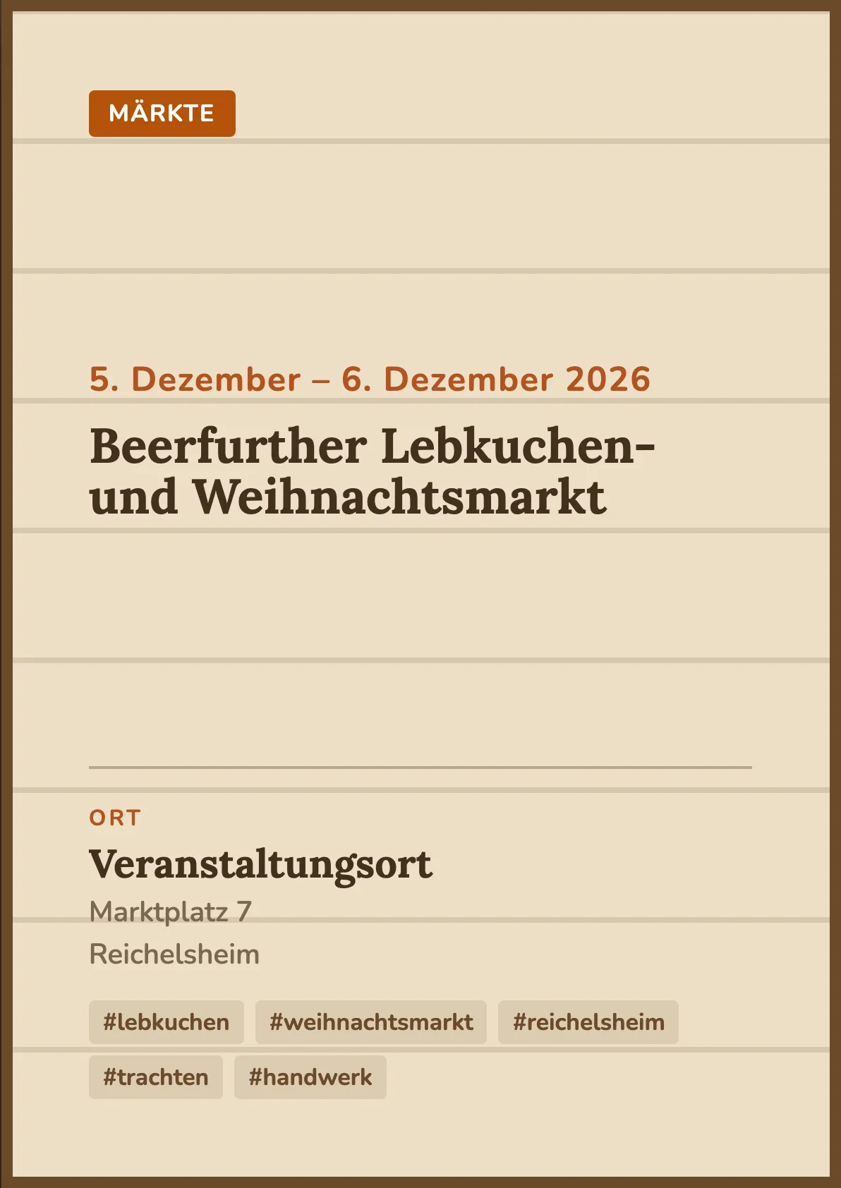 Veranstaltungsflyer