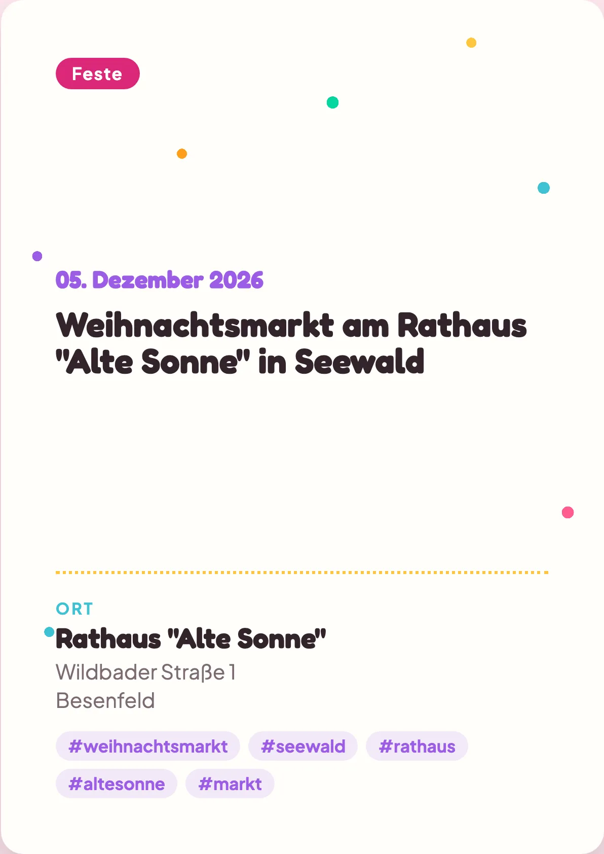 Veranstaltungsflyer