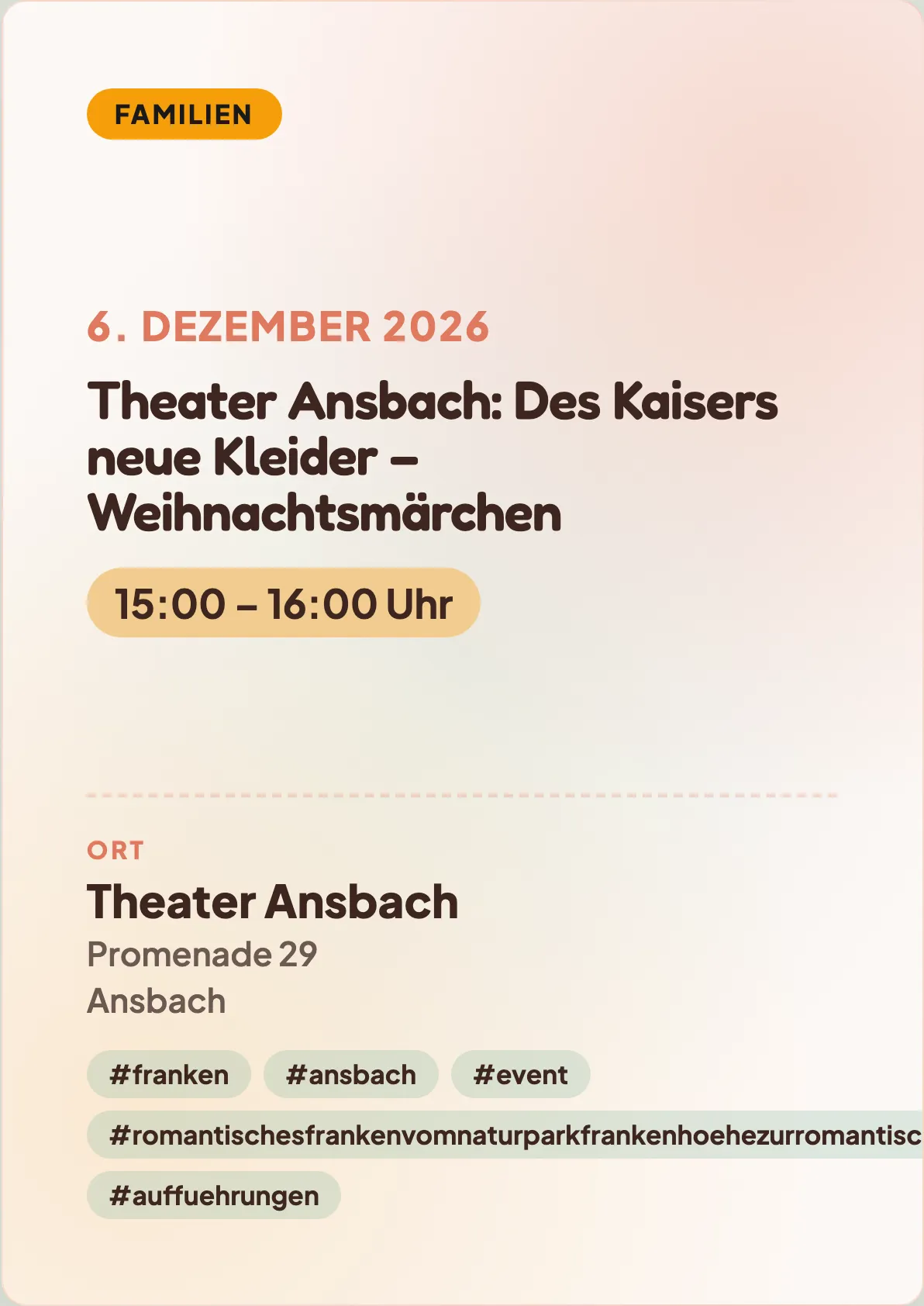Veranstaltungsflyer