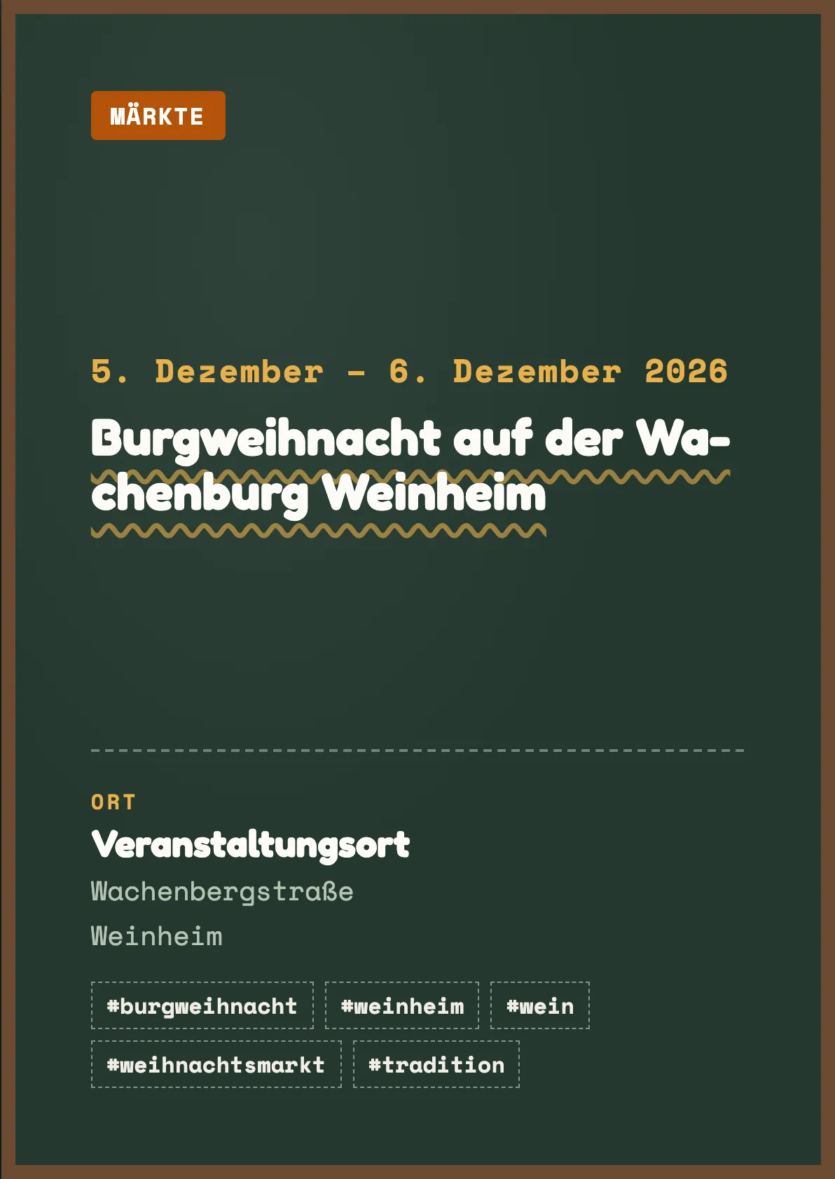 Veranstaltungsflyer