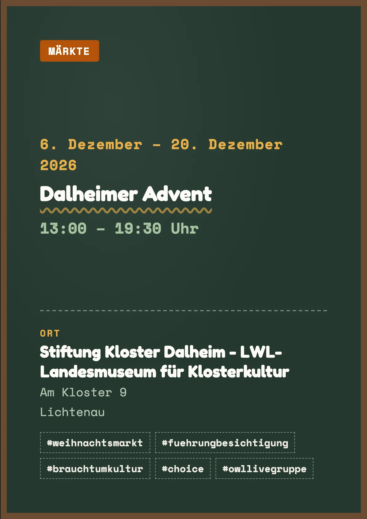 Veranstaltungsflyer