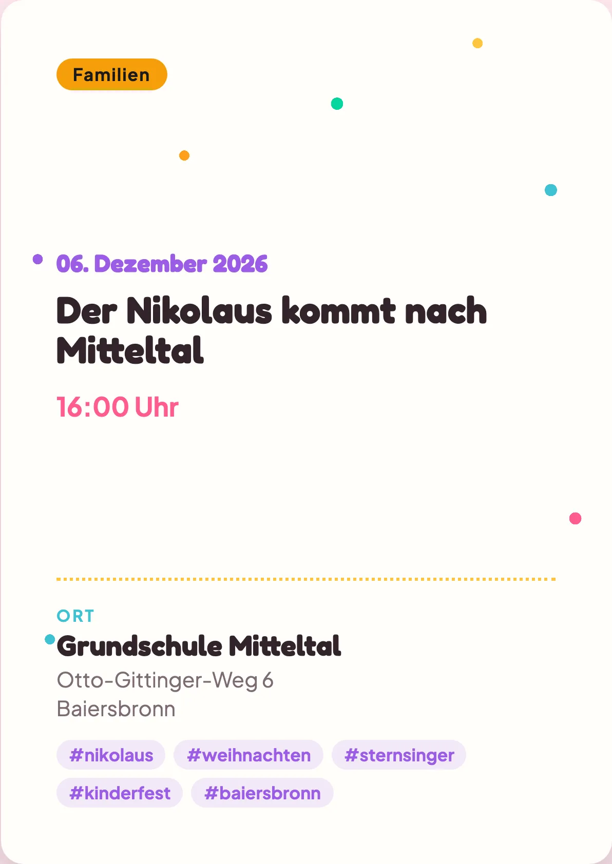 Veranstaltungsflyer