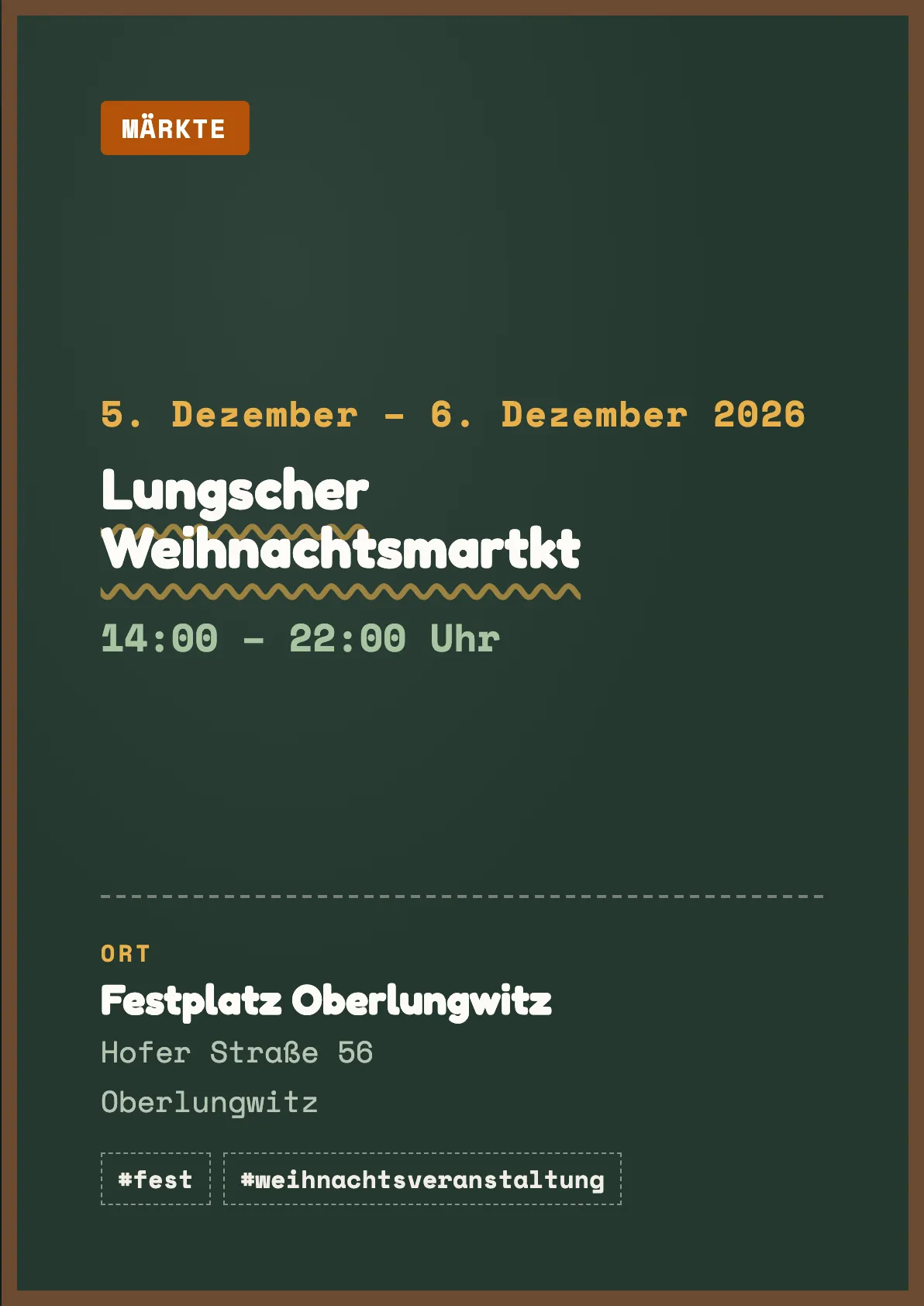Veranstaltungsflyer