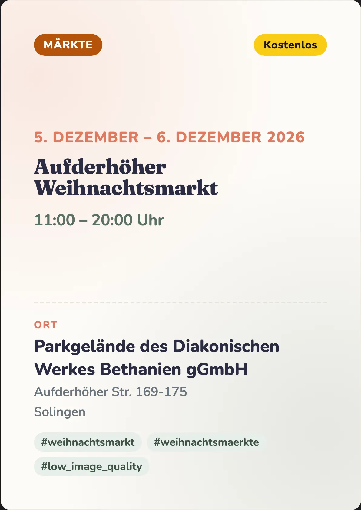 Veranstaltungsflyer