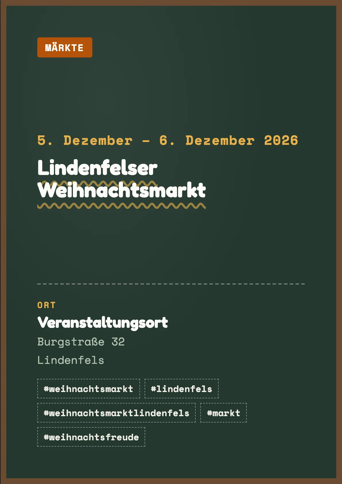 Veranstaltungsflyer