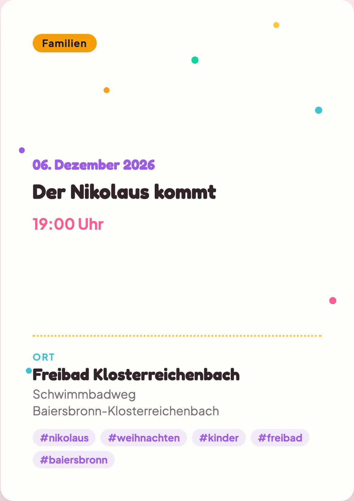 Veranstaltungsflyer