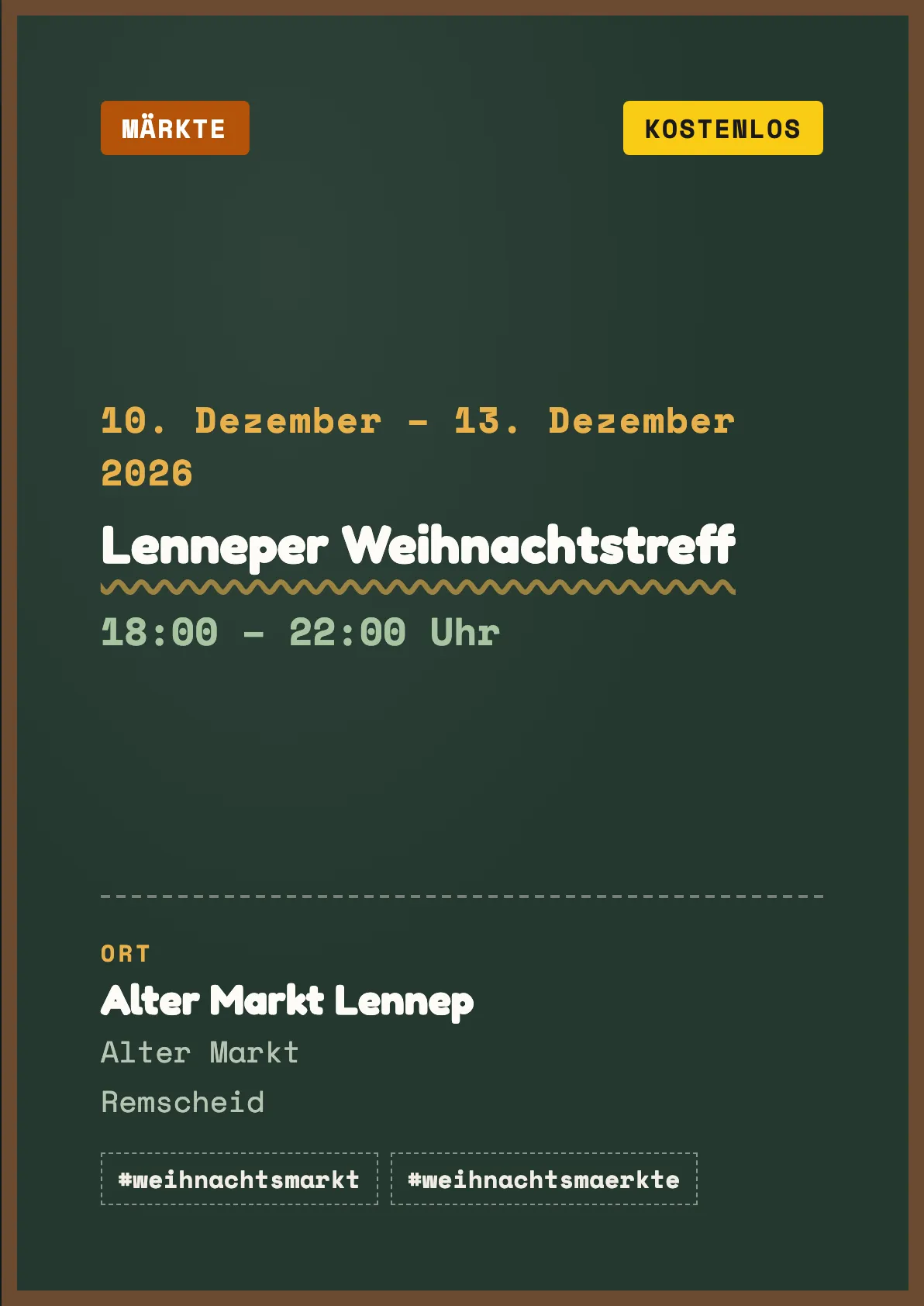 Veranstaltungsflyer