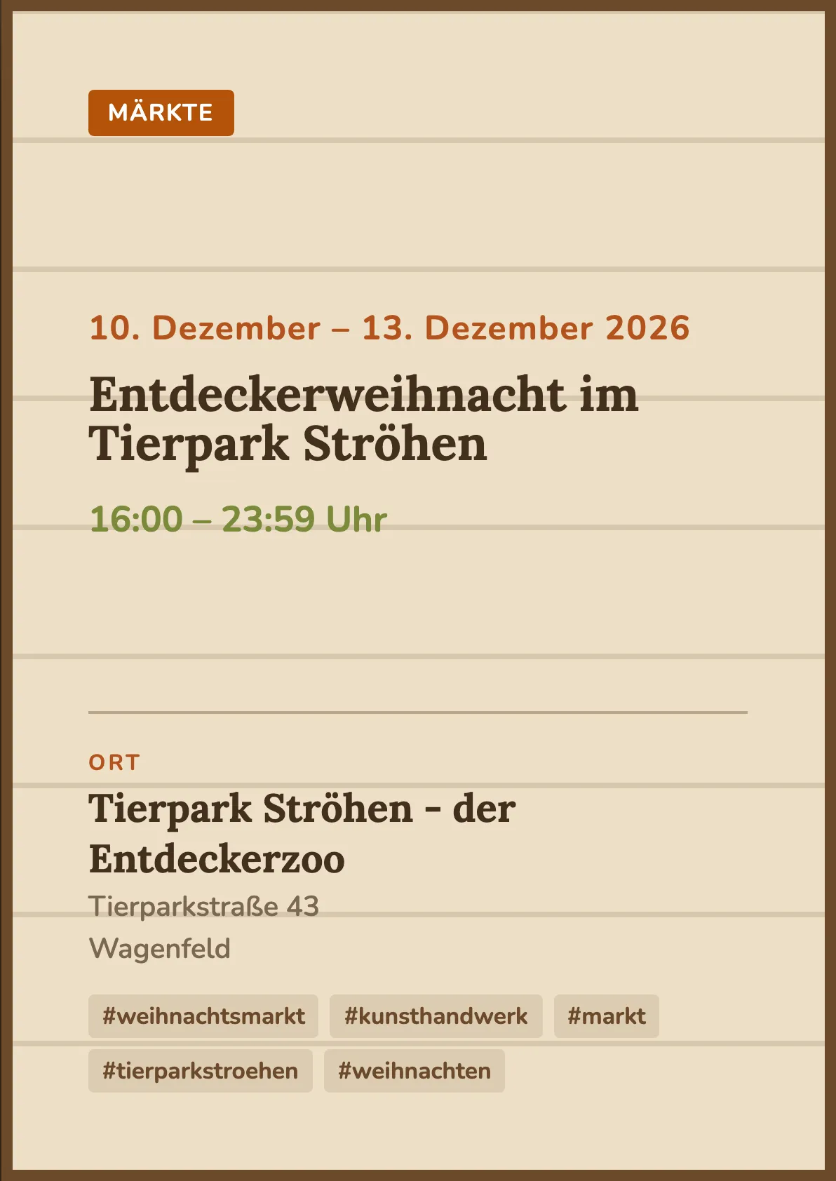 Veranstaltungsflyer
