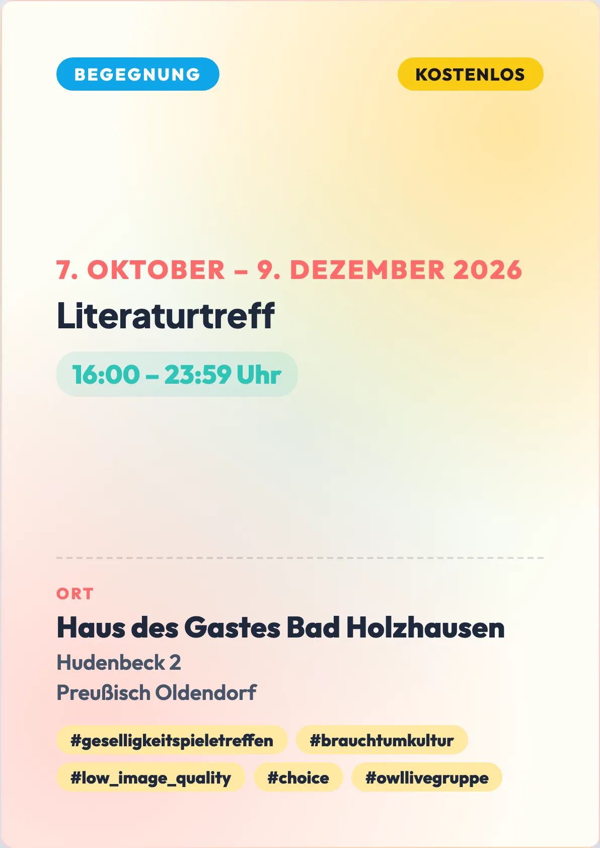 Veranstaltungsflyer