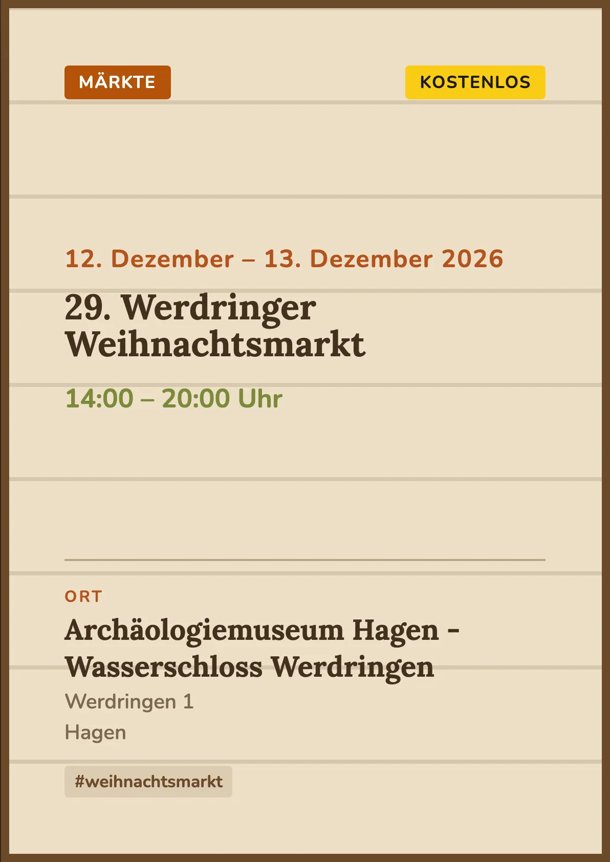Veranstaltungsflyer
