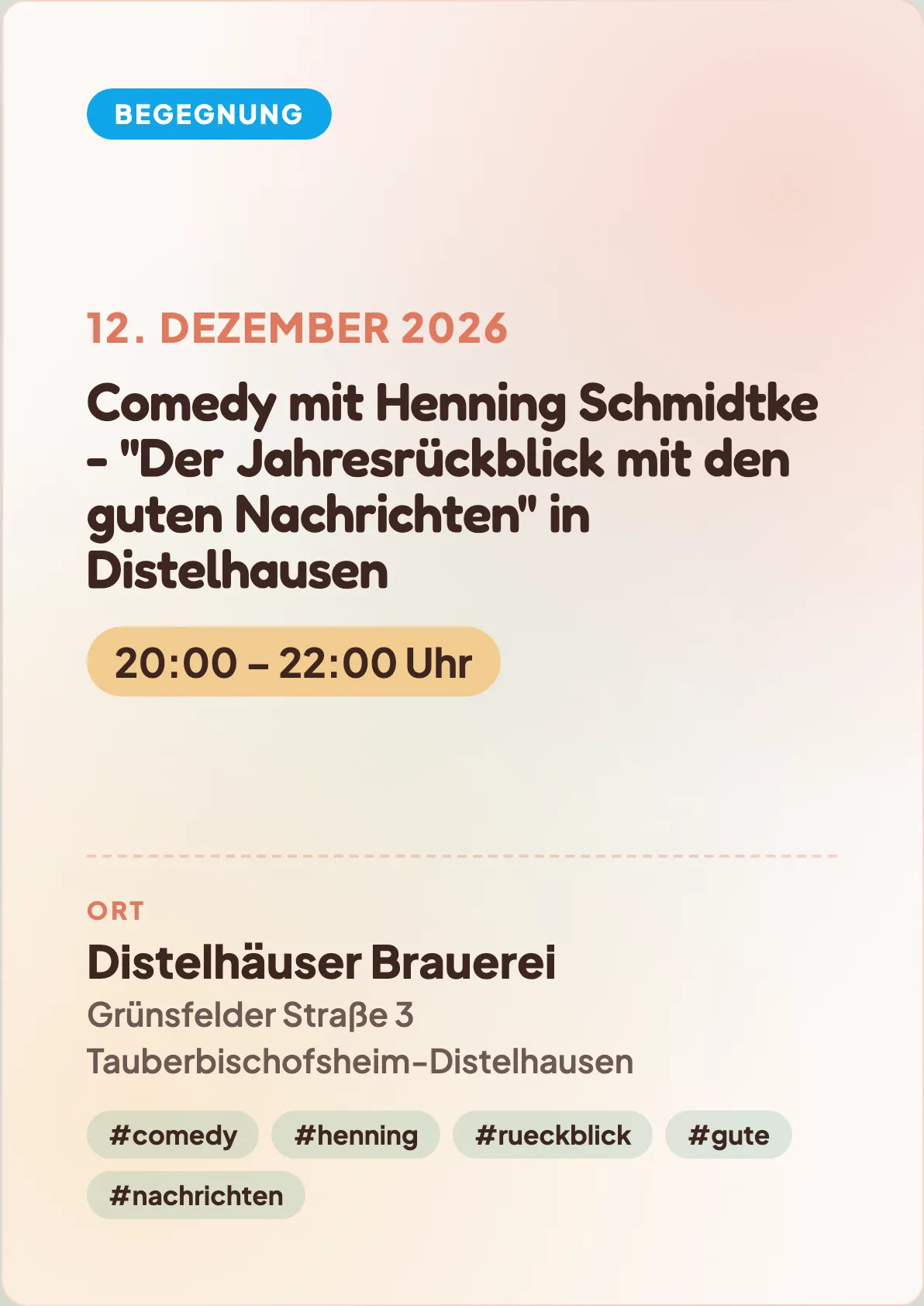 Veranstaltungsflyer