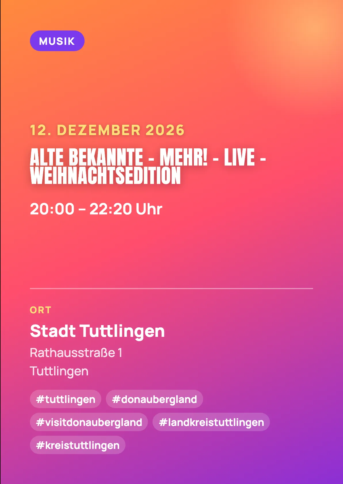 Veranstaltungsflyer
