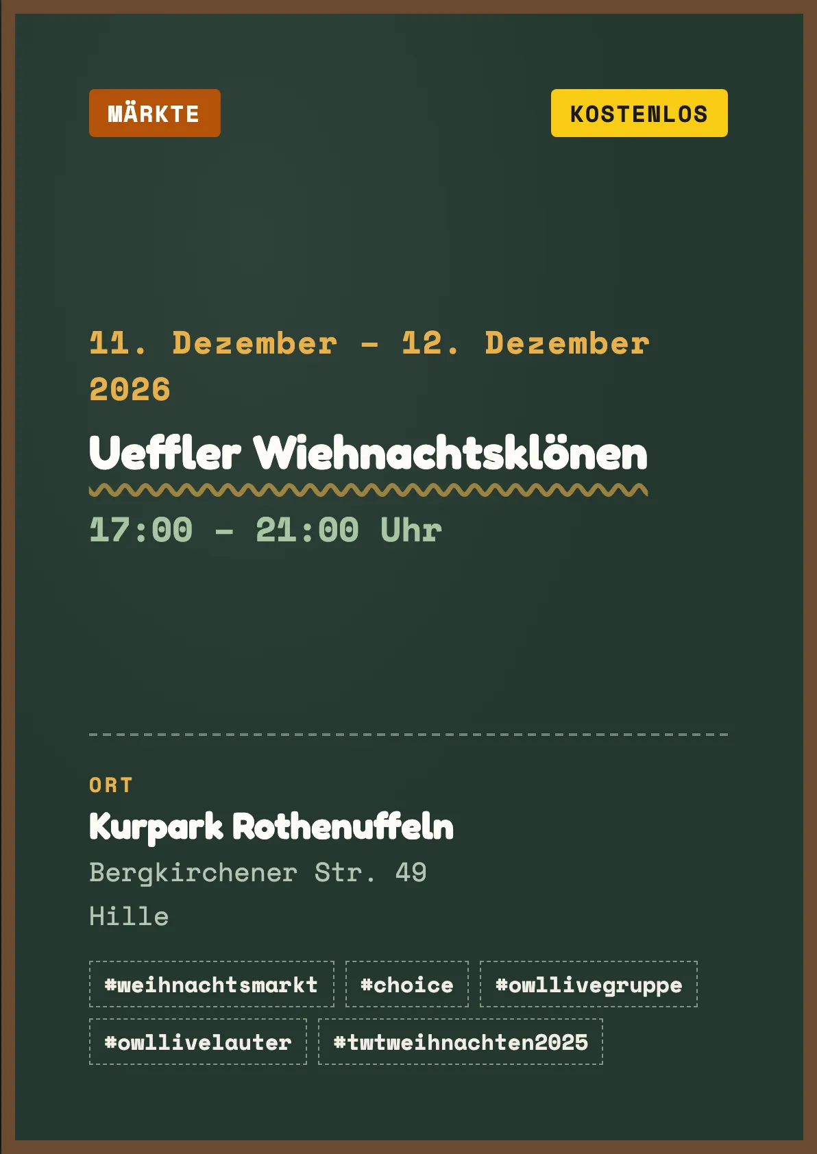 Veranstaltungsflyer