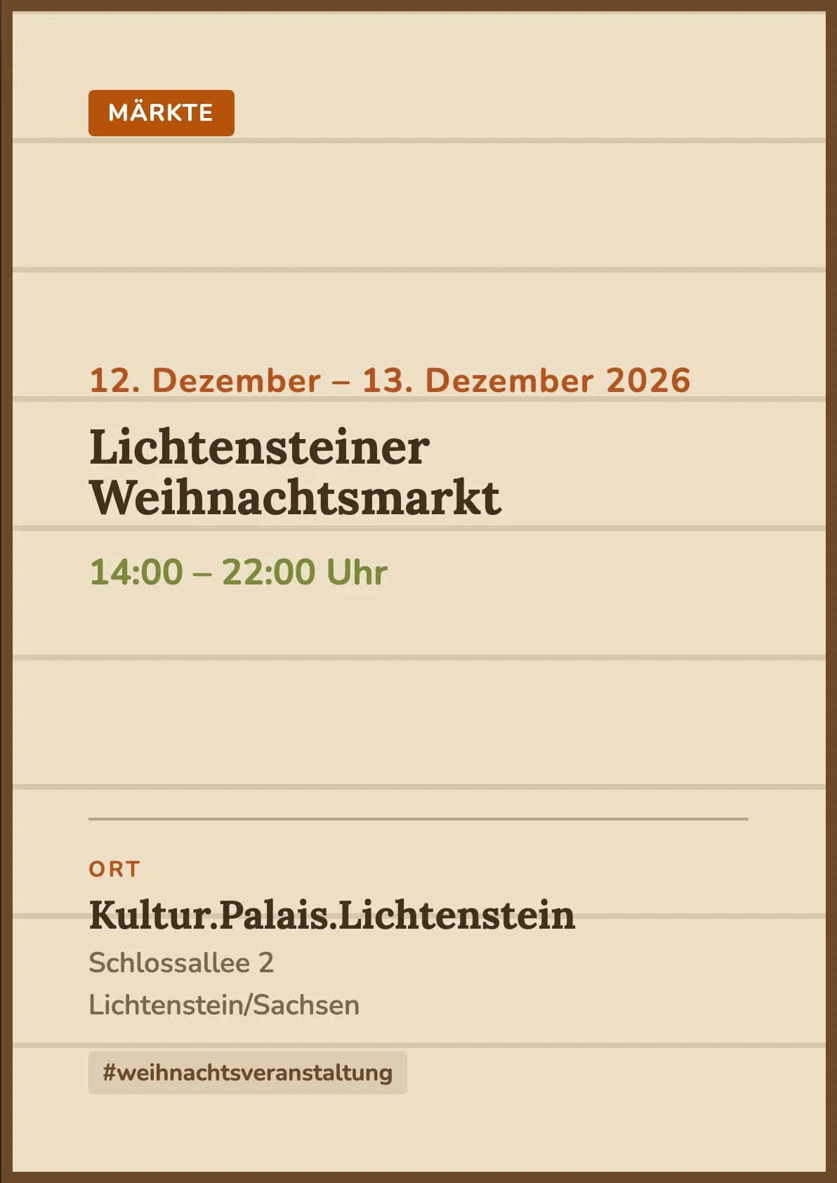 Veranstaltungsflyer