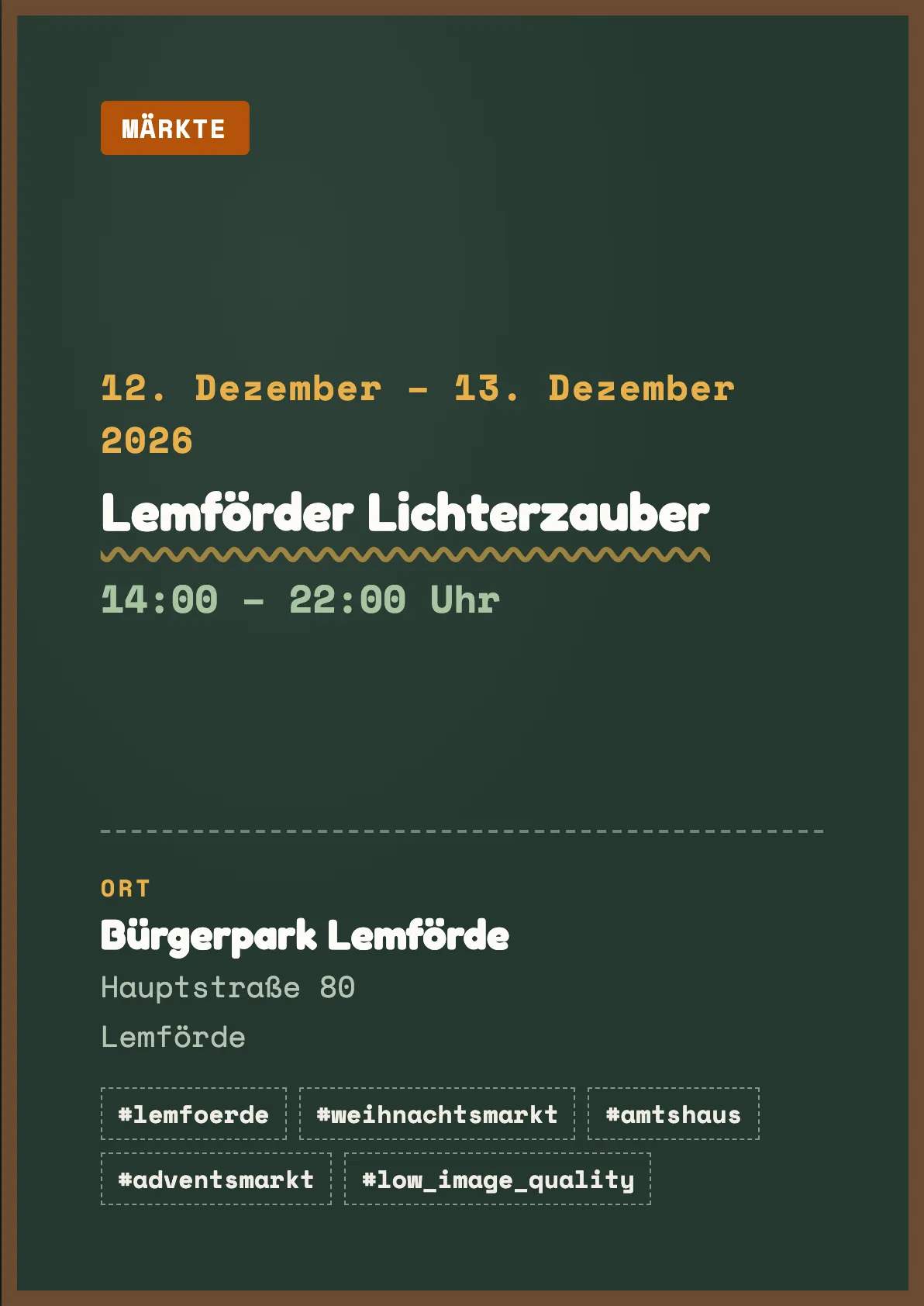 Veranstaltungsflyer