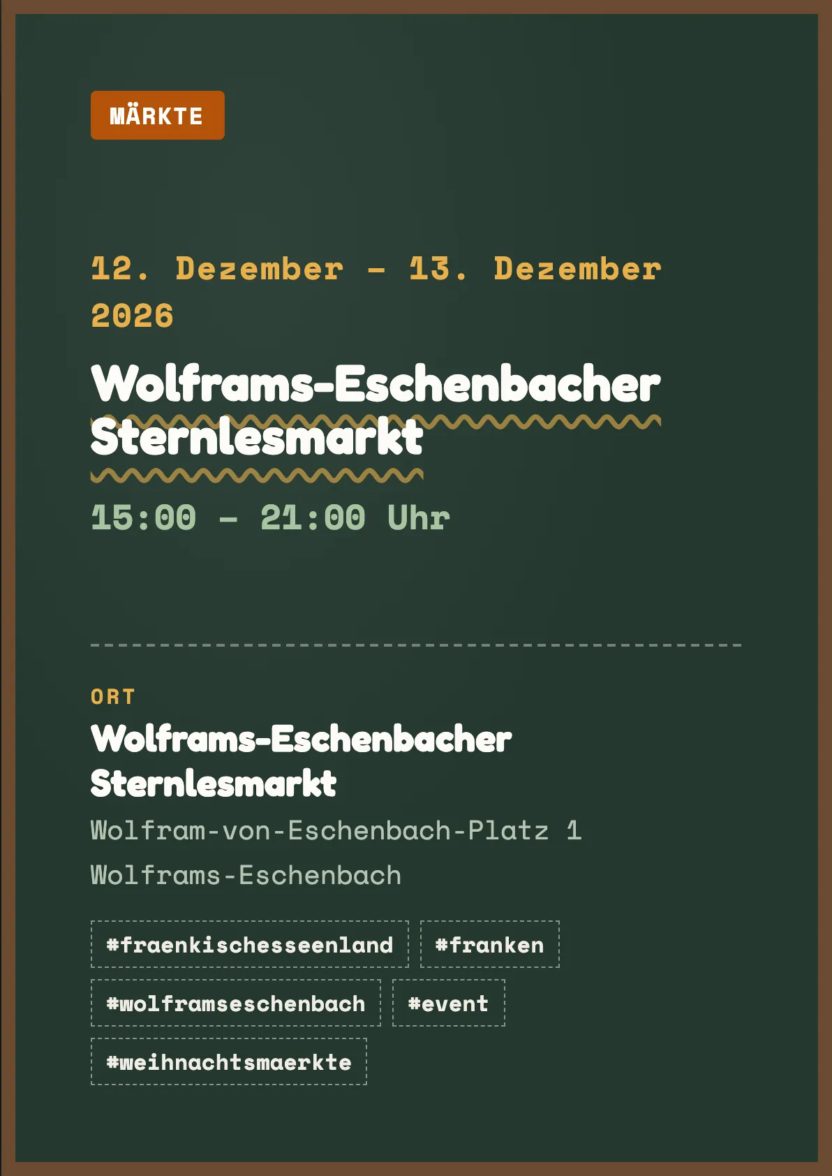 Veranstaltungsflyer