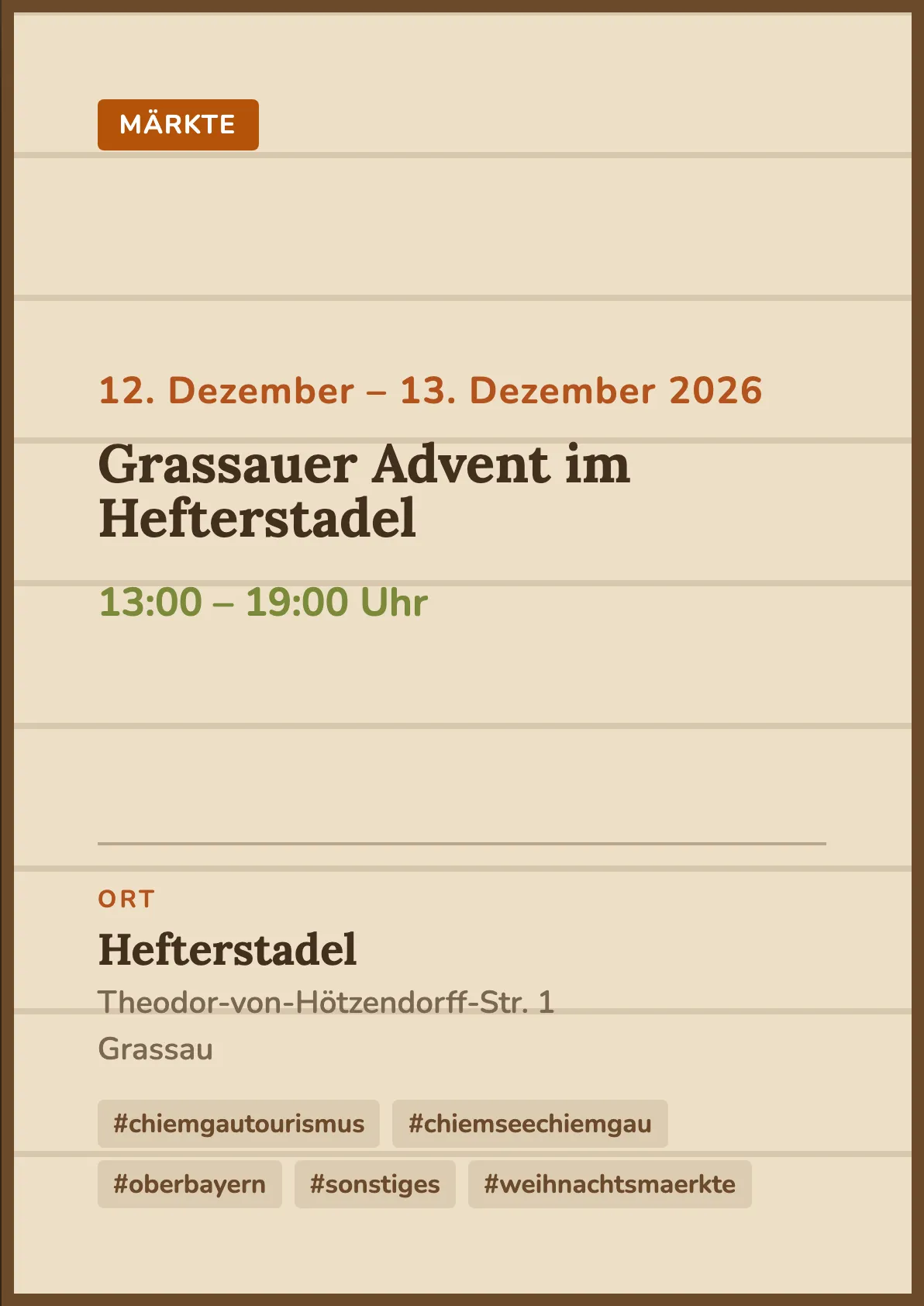 Veranstaltungsflyer