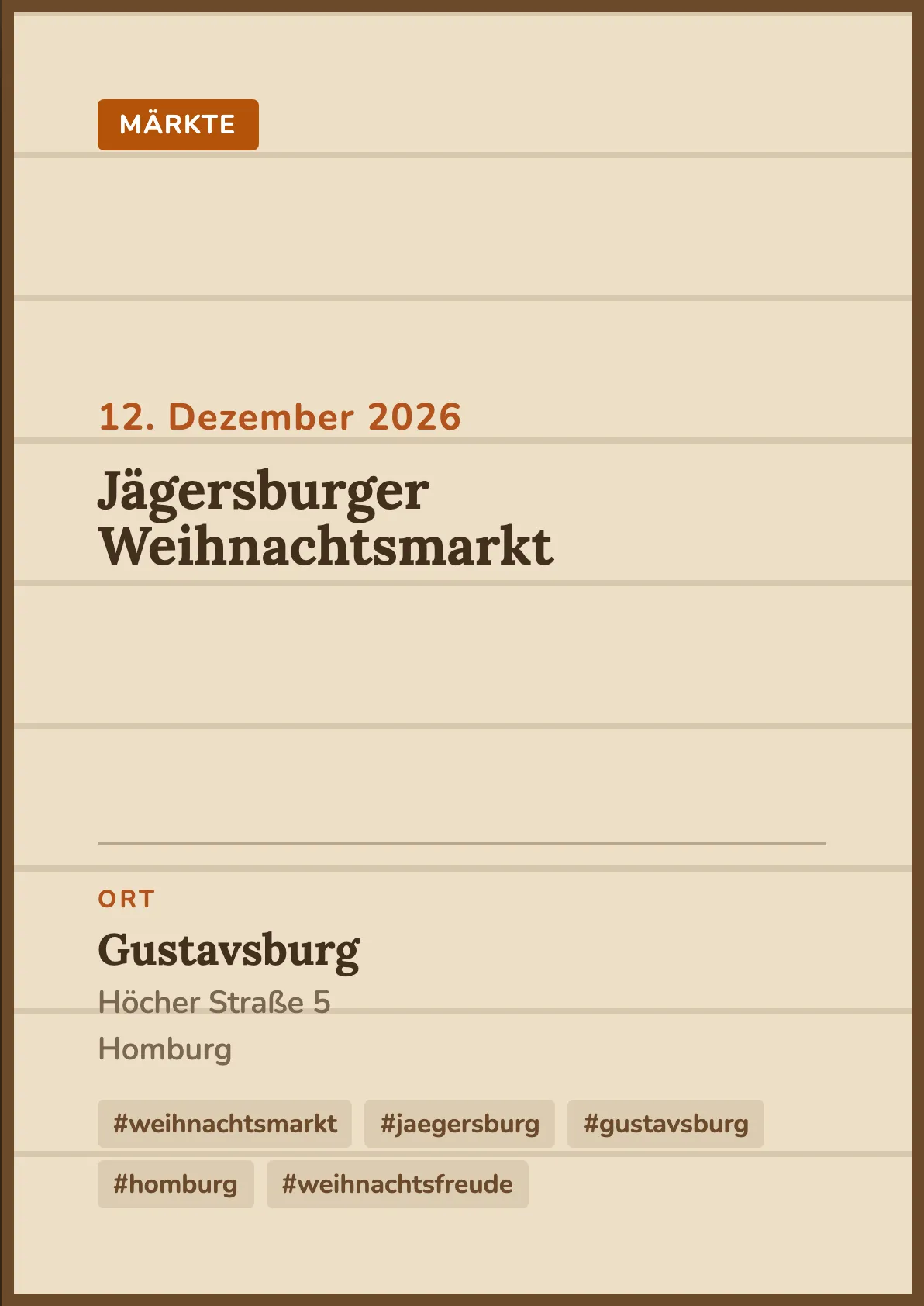 Veranstaltungsflyer