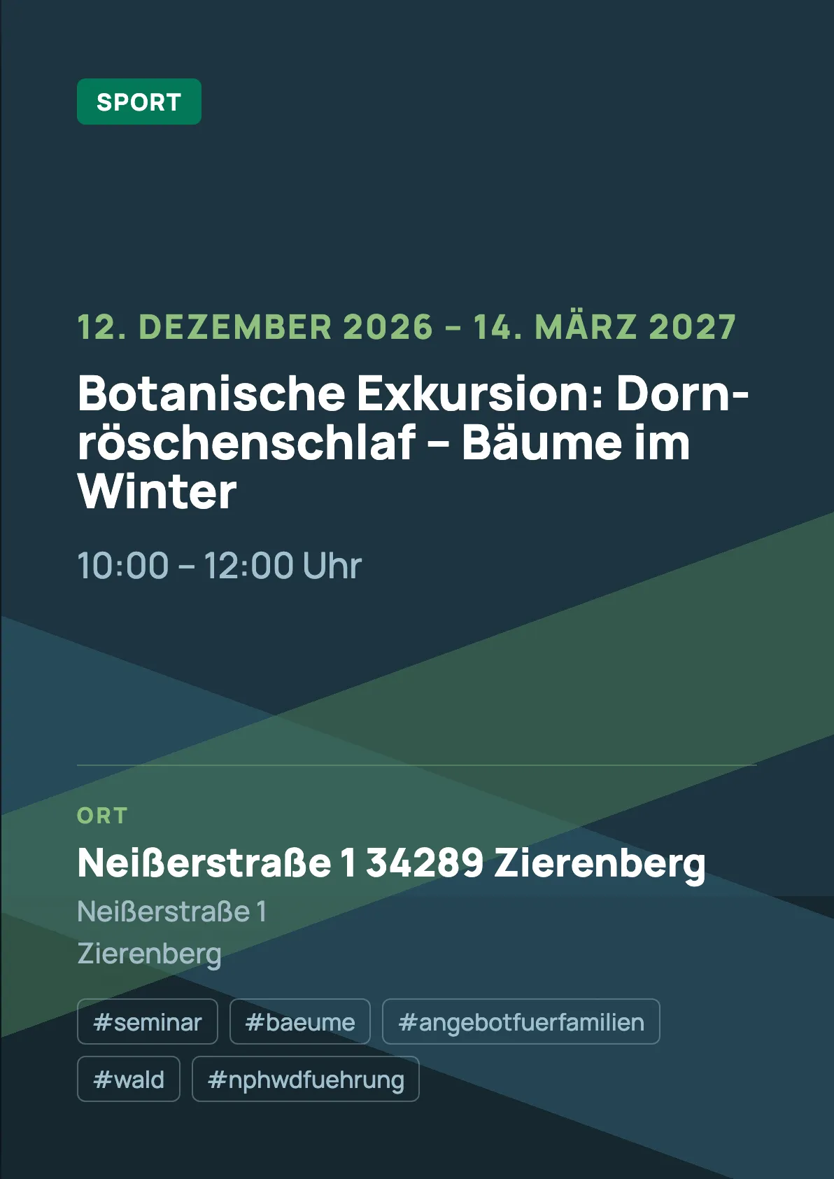 Veranstaltungsflyer