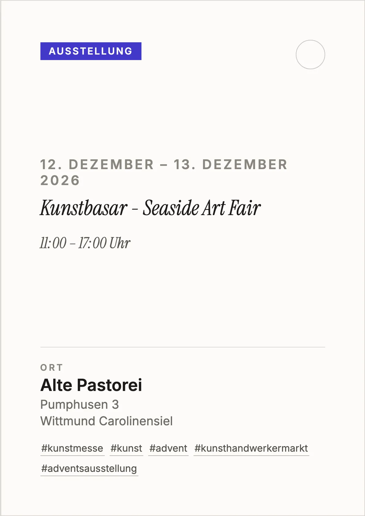 Veranstaltungsflyer