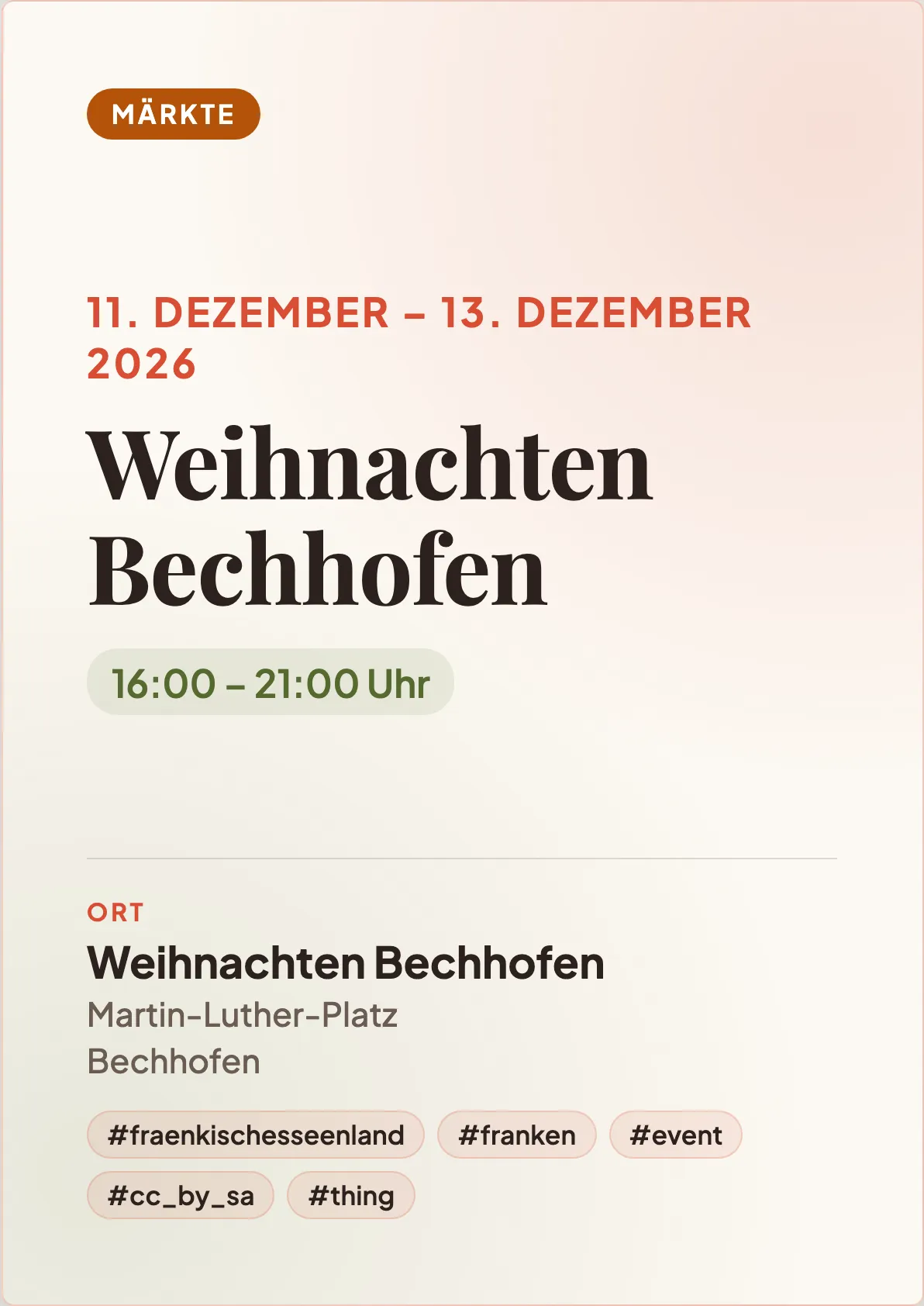 Veranstaltungsflyer