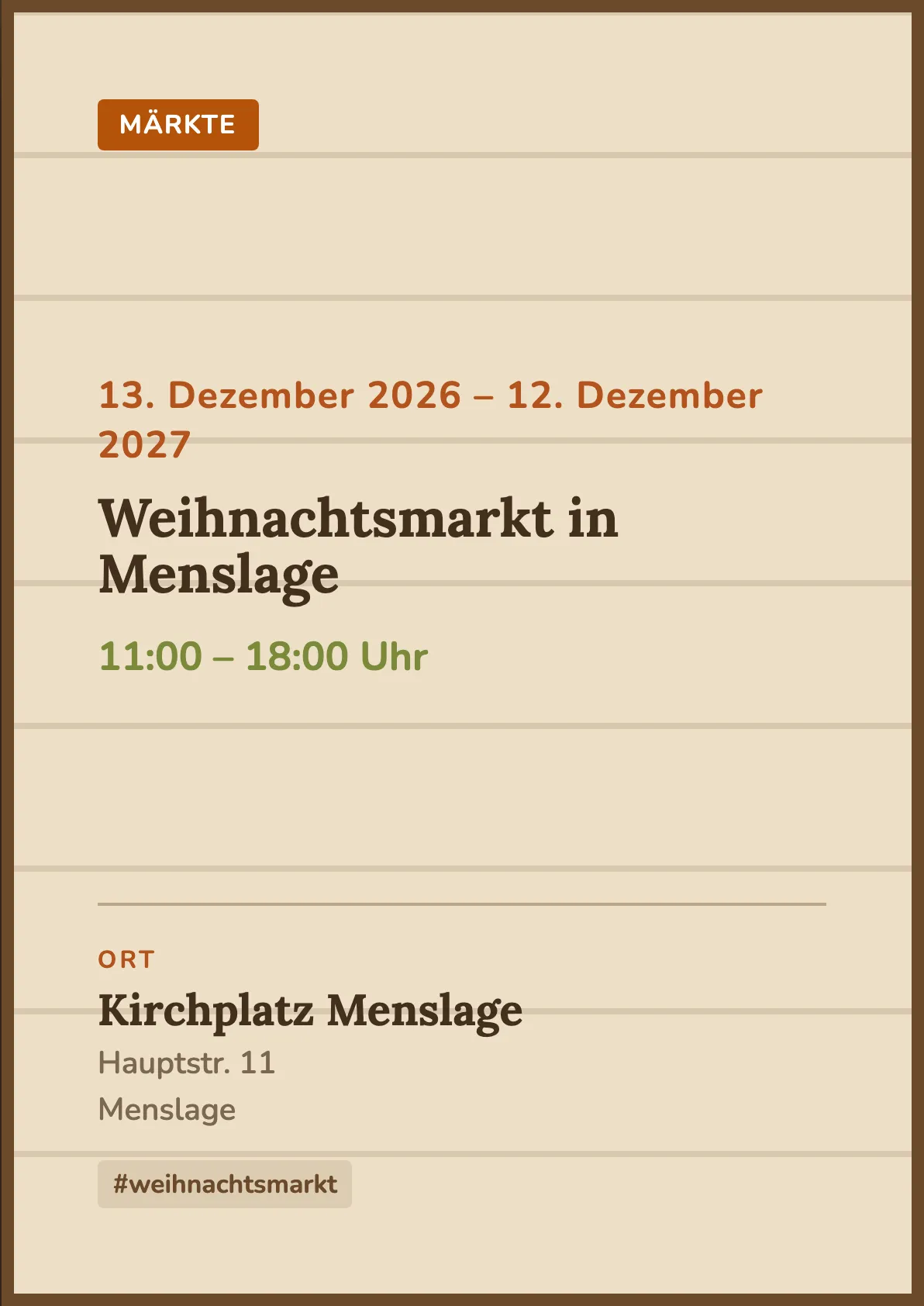 Veranstaltungsflyer