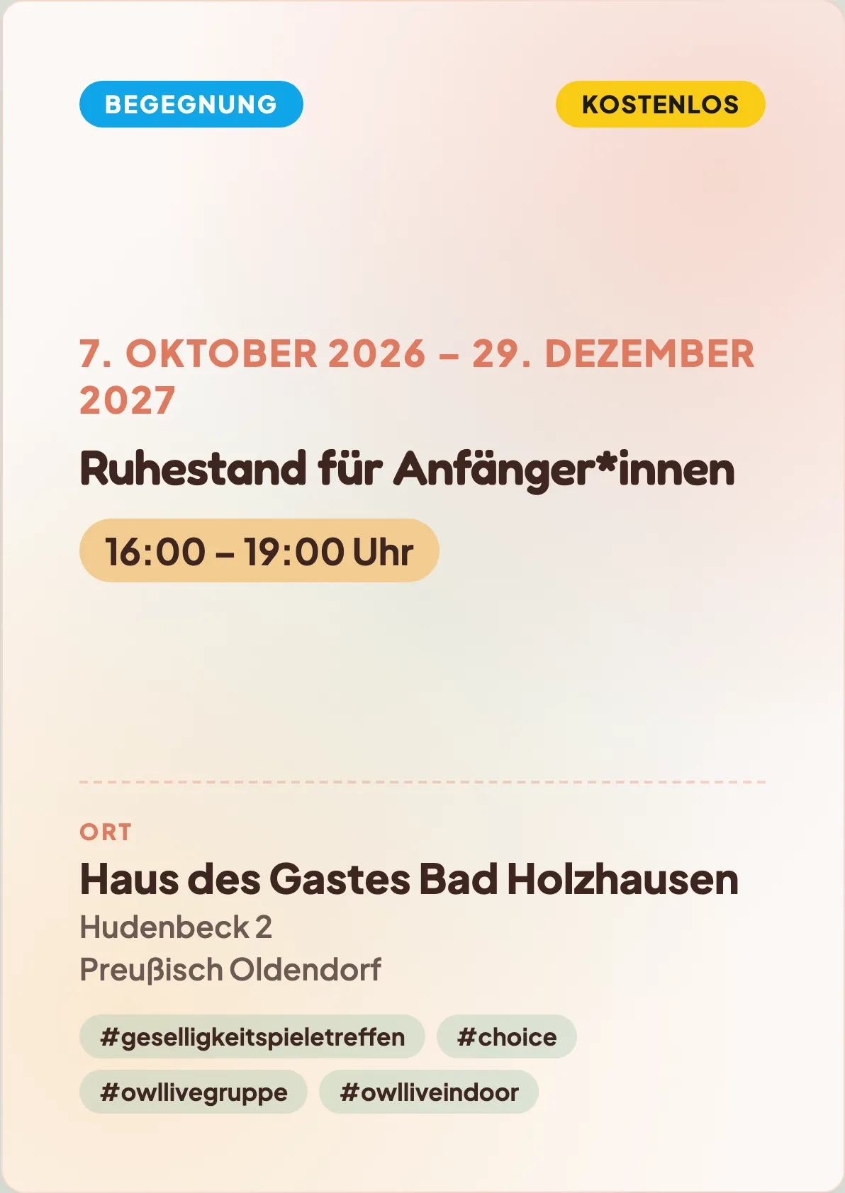 Veranstaltungsflyer