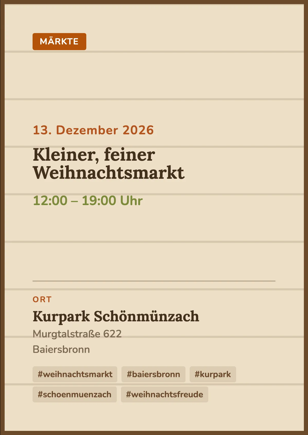 Veranstaltungsflyer