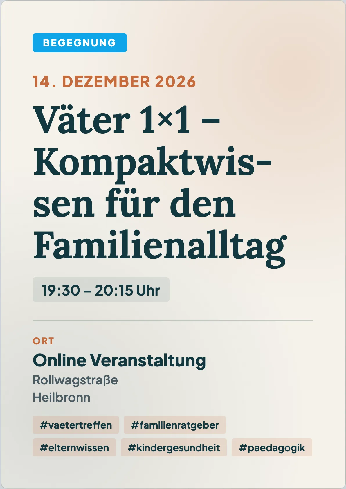 Veranstaltungsflyer