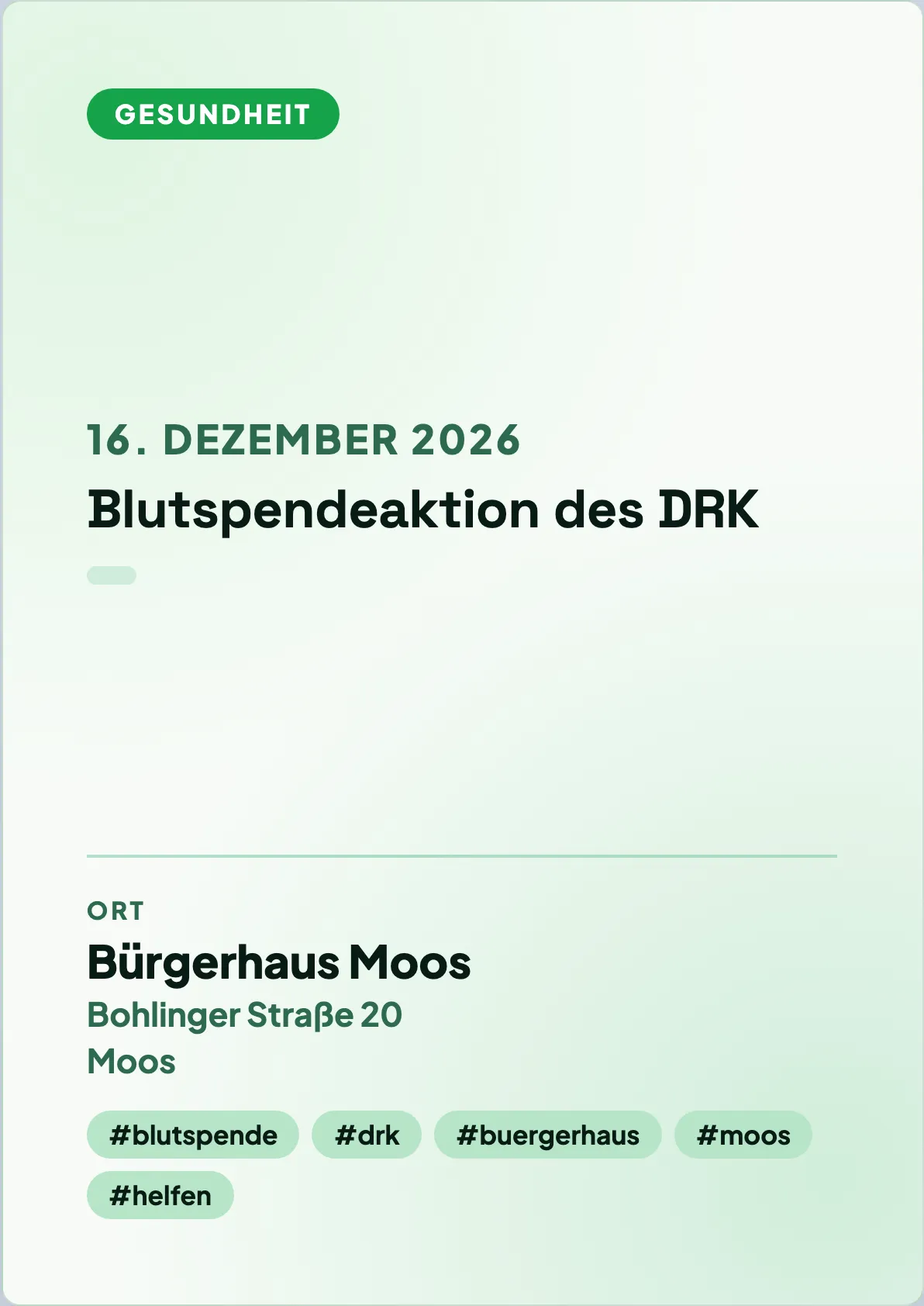 Veranstaltungsflyer