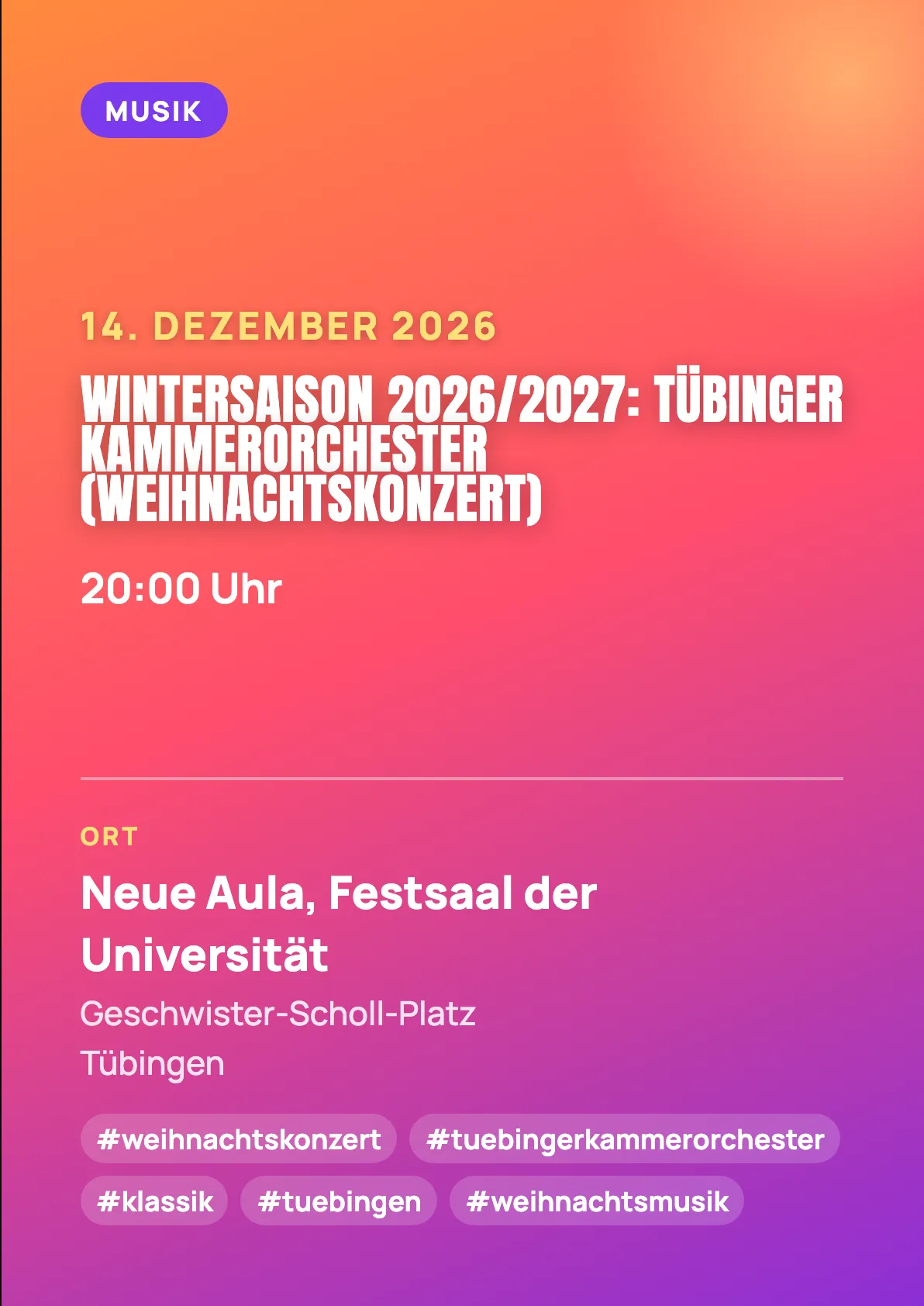 Veranstaltungsflyer