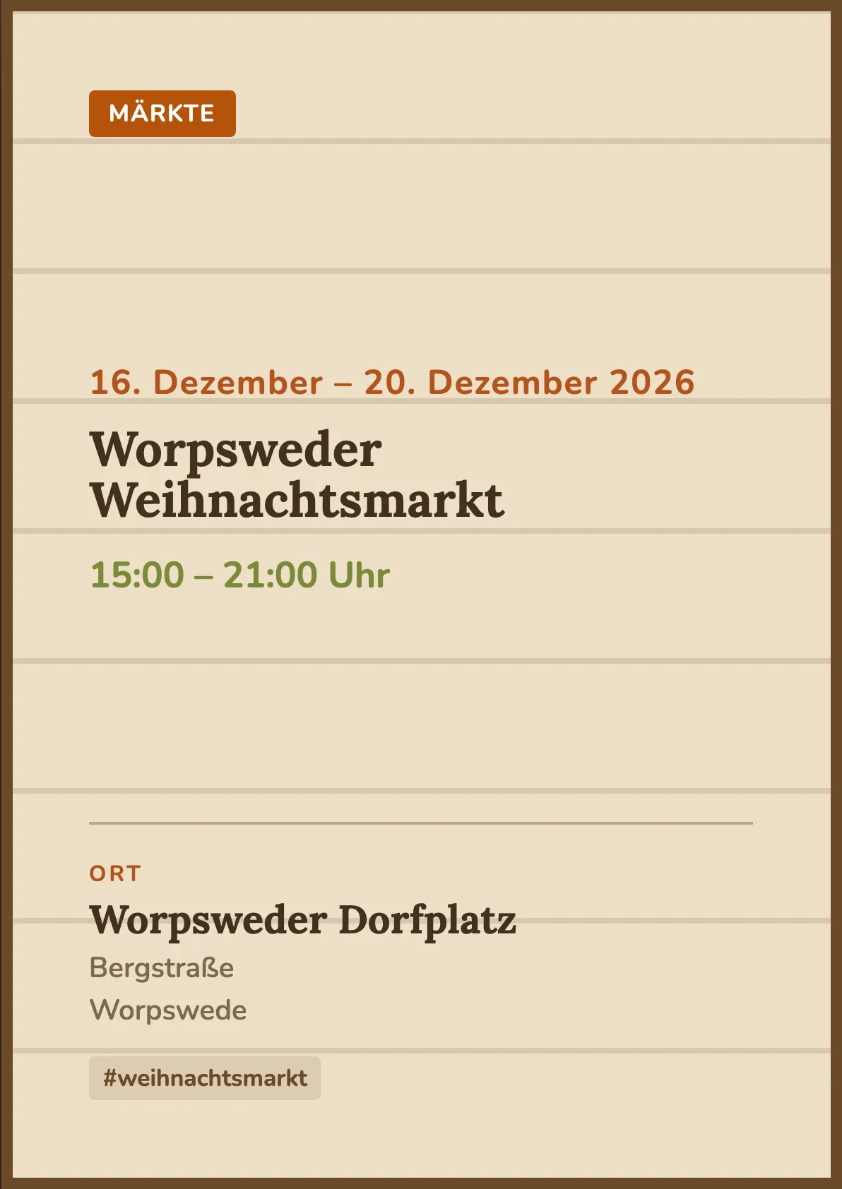 Veranstaltungsflyer