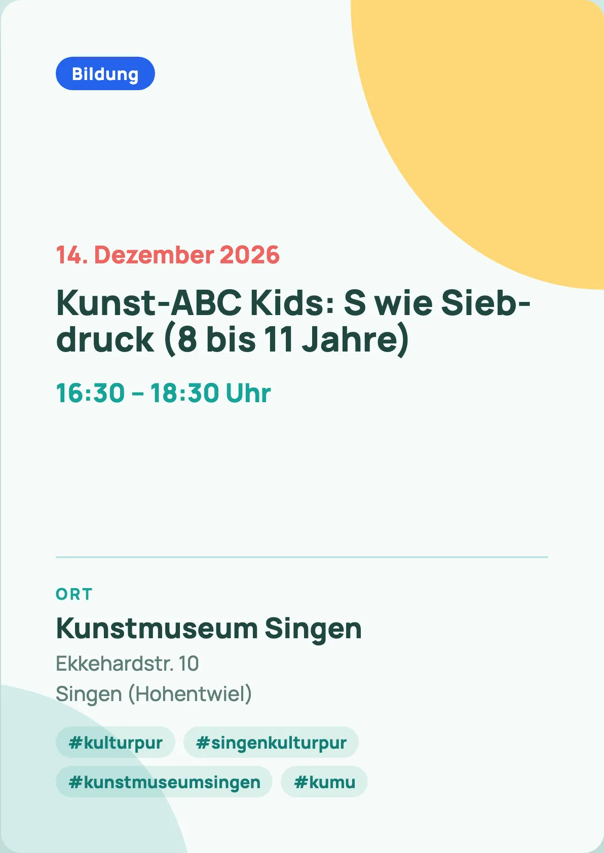 Veranstaltungsflyer