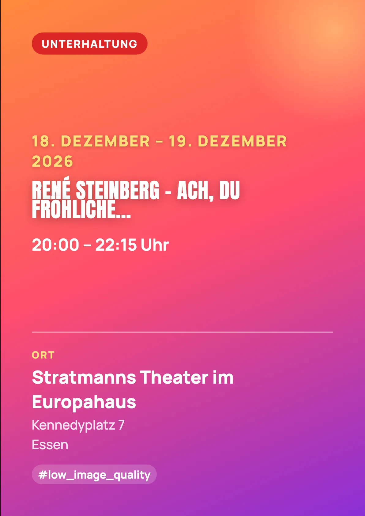 Veranstaltungsflyer