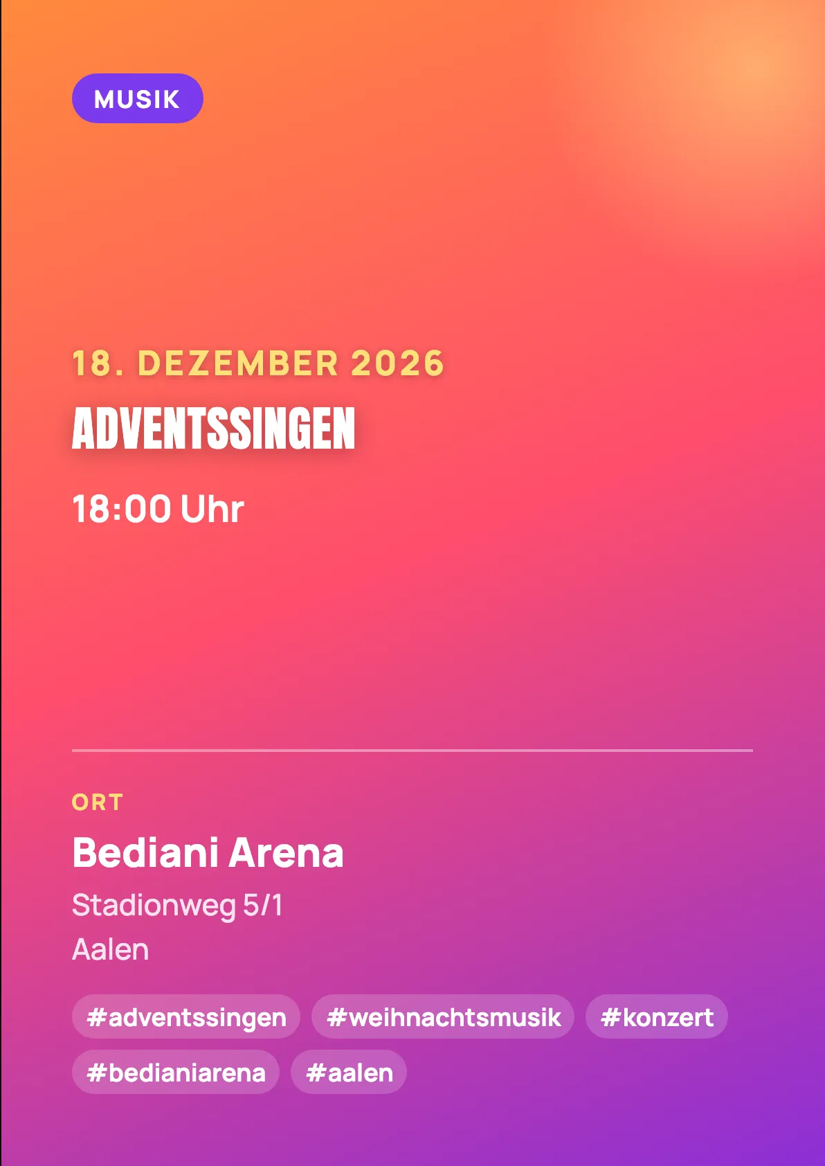 Veranstaltungsflyer