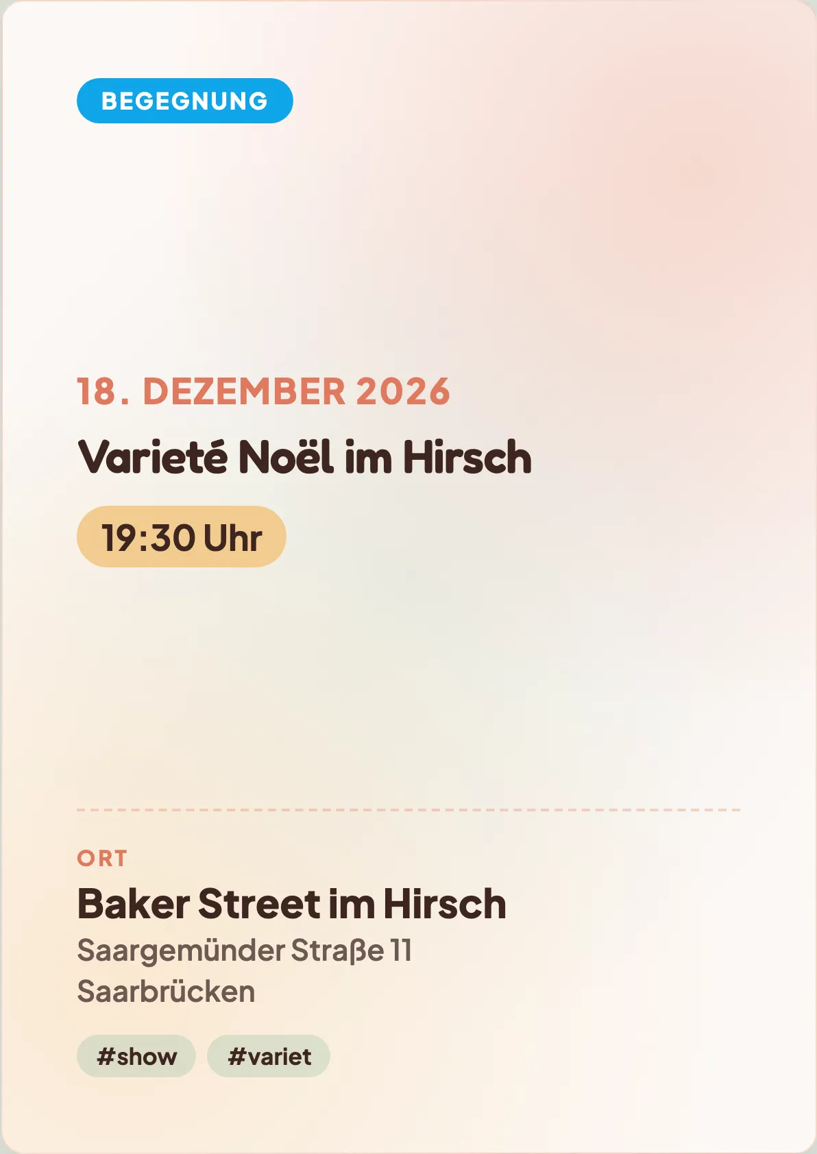 Veranstaltungsflyer