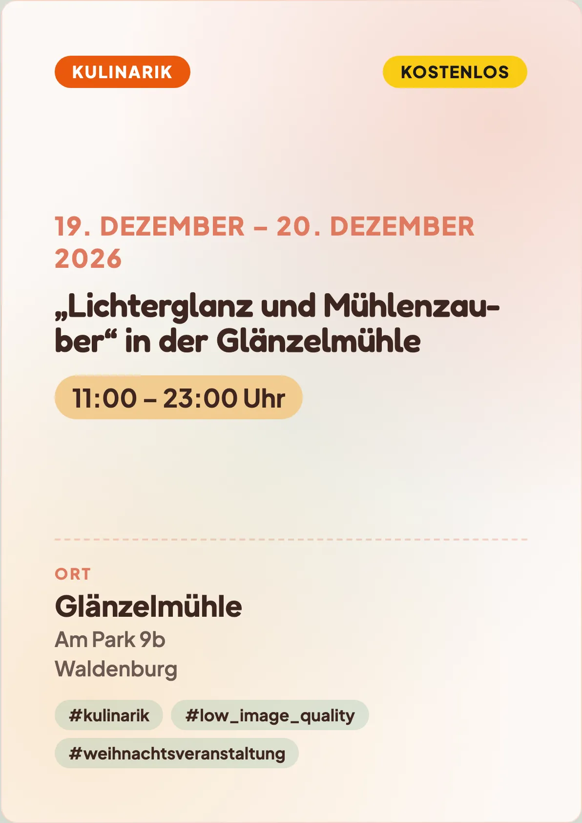 Veranstaltungsflyer