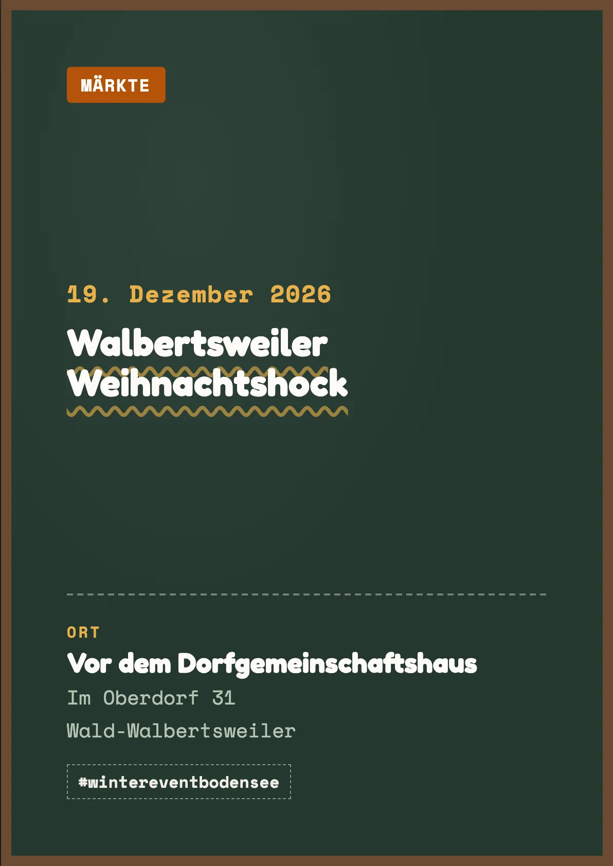 Veranstaltungsflyer