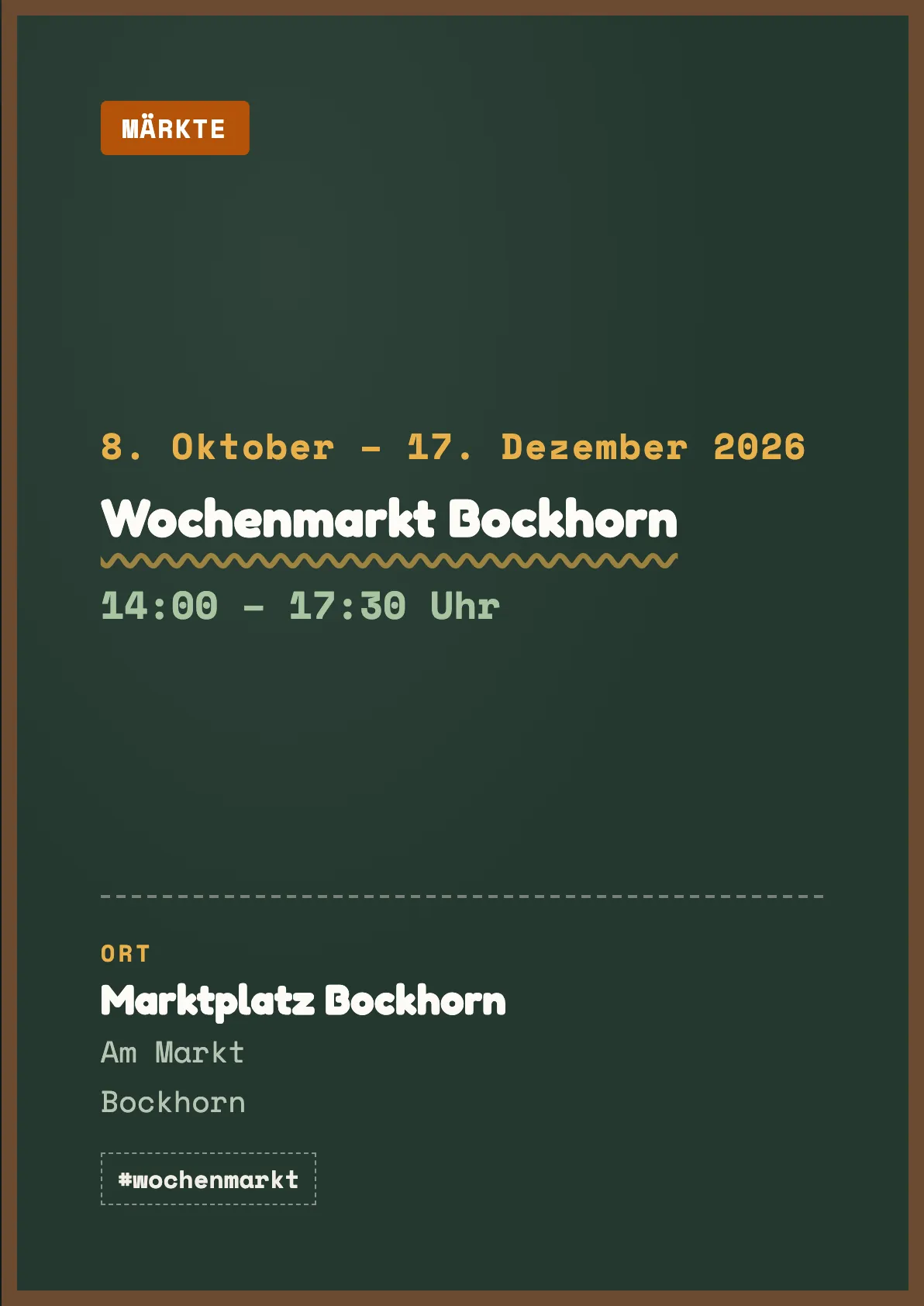 Veranstaltungsflyer