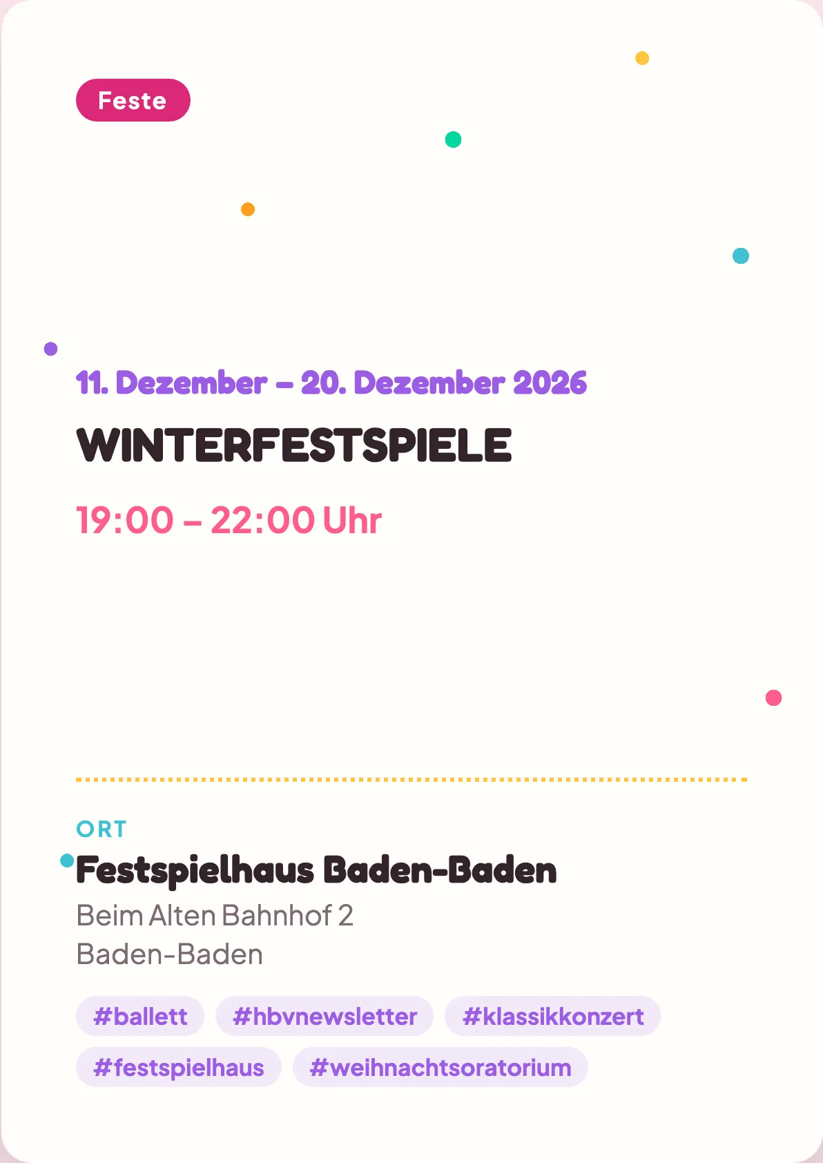 Veranstaltungsflyer