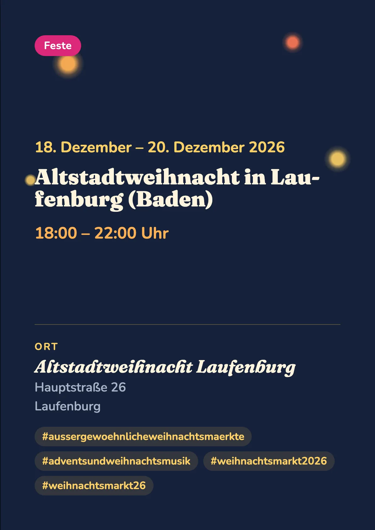 Veranstaltungsflyer