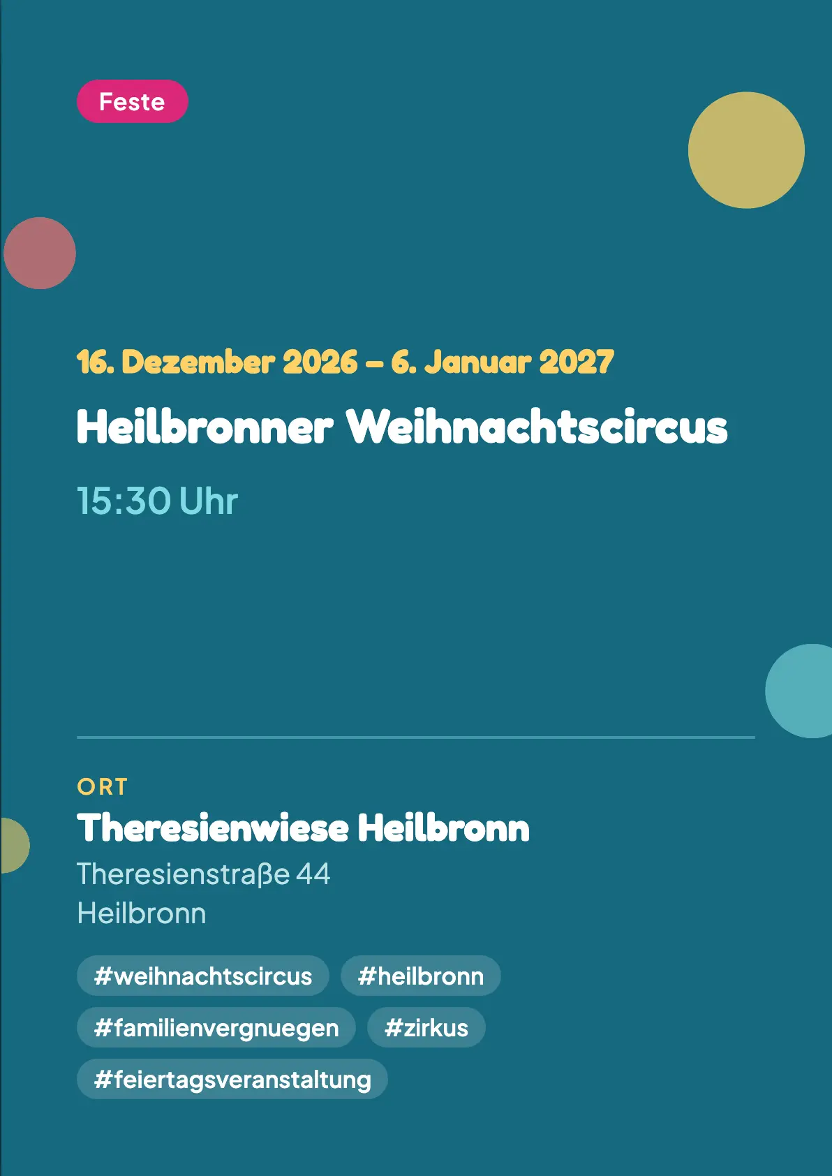 Veranstaltungsflyer