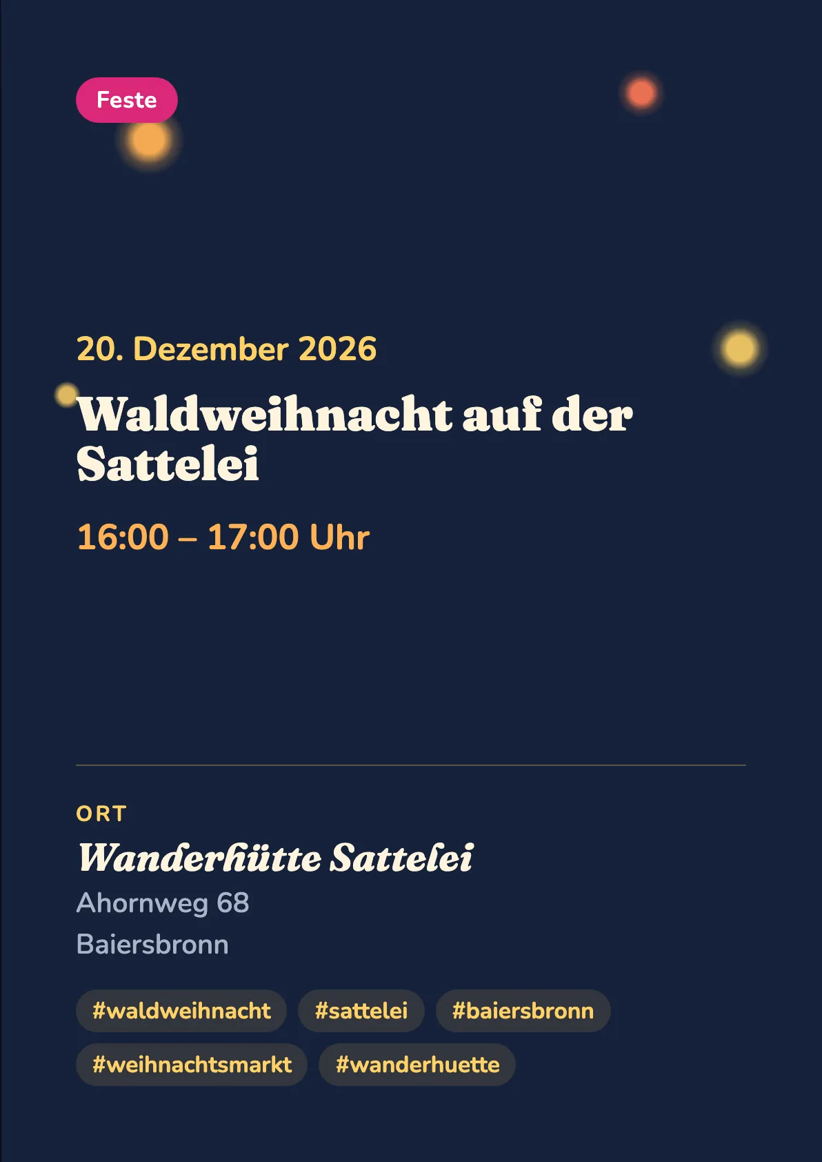 Veranstaltungsflyer