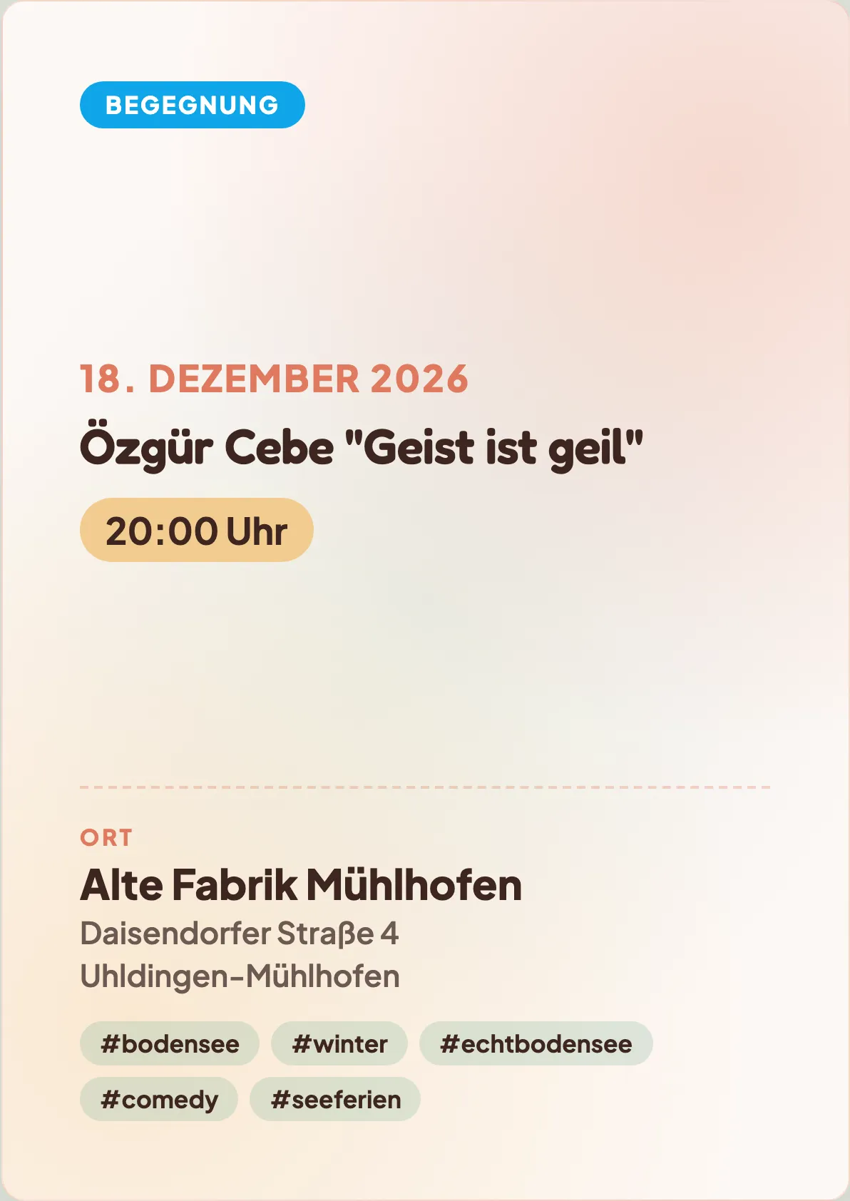 Veranstaltungsflyer